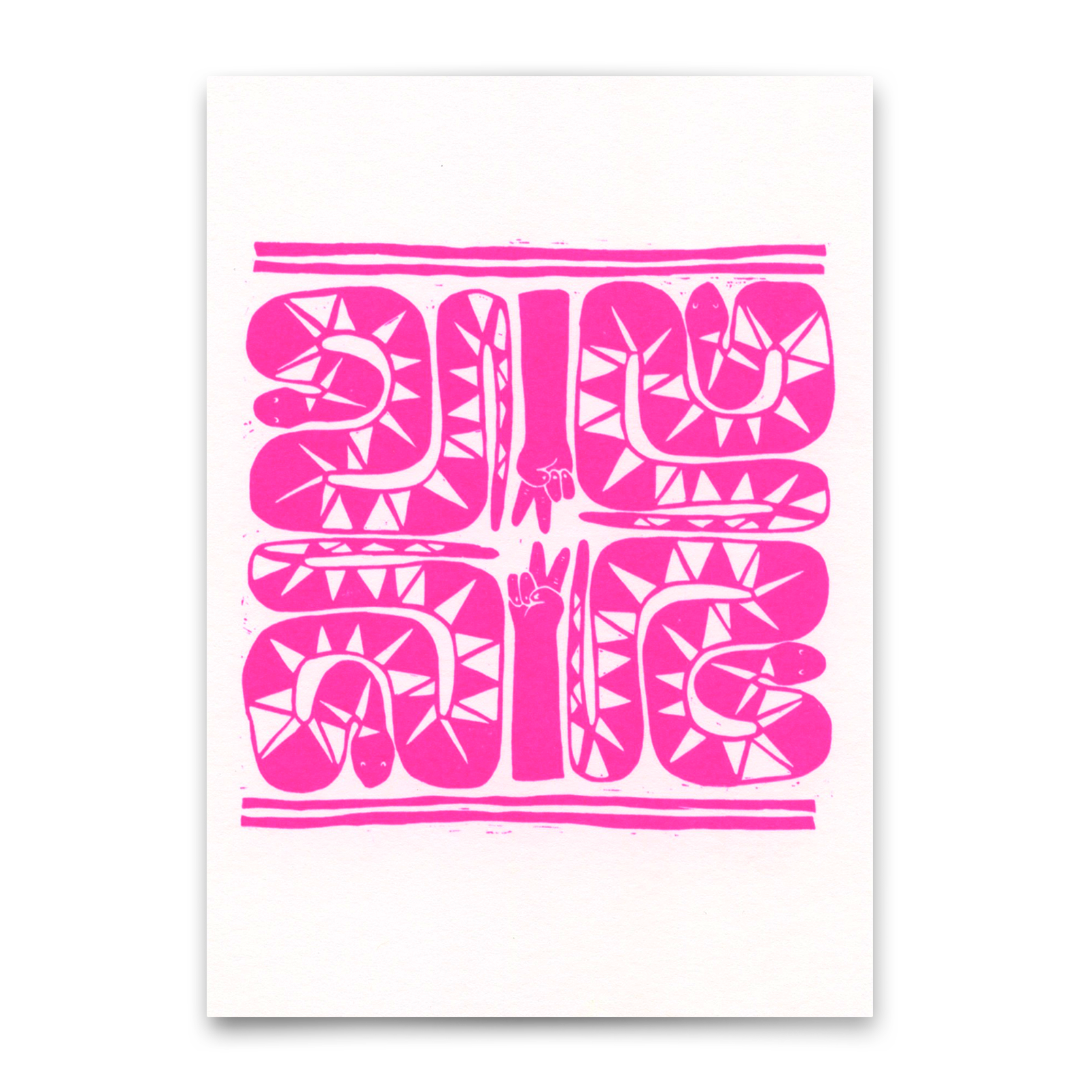 Postkarte "Snakes" | Coole Karte  für jeden Anlass