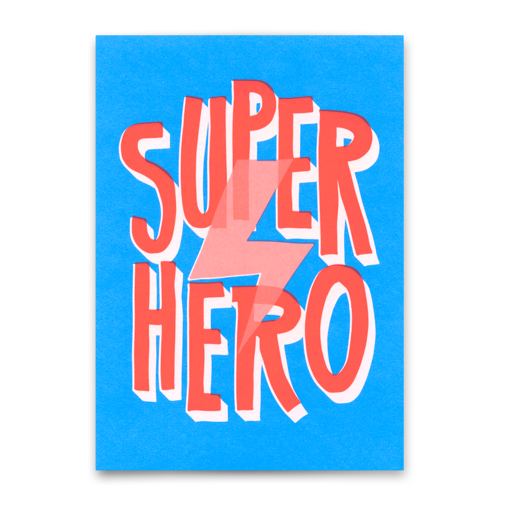 Postkarte "Super hero" | Coole Karte für jeden Anlass
