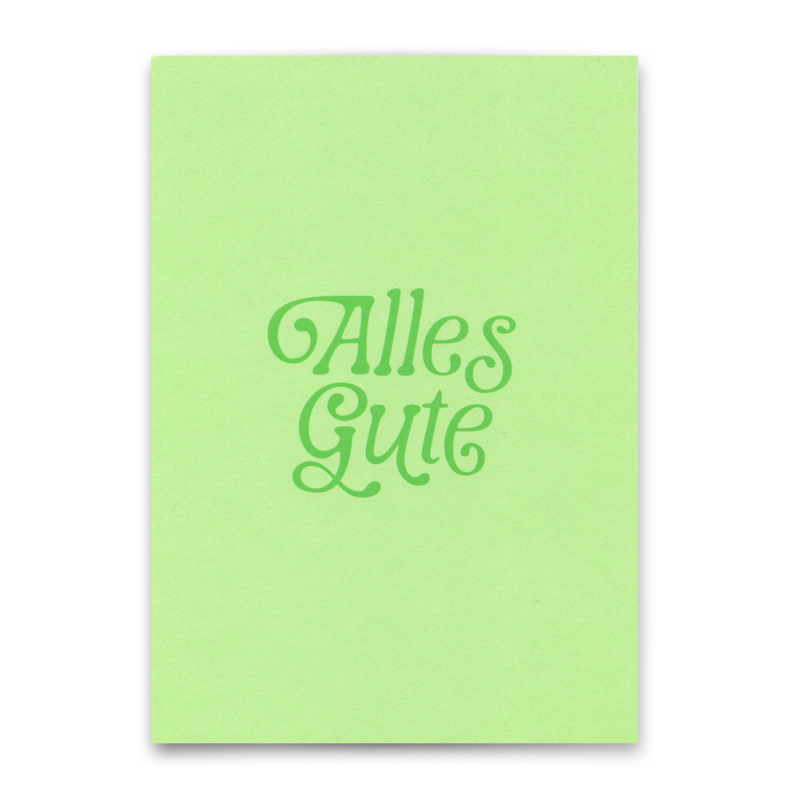 Postkarte "Alles Gute Grün" | Schöne Karte für jeden Anlass