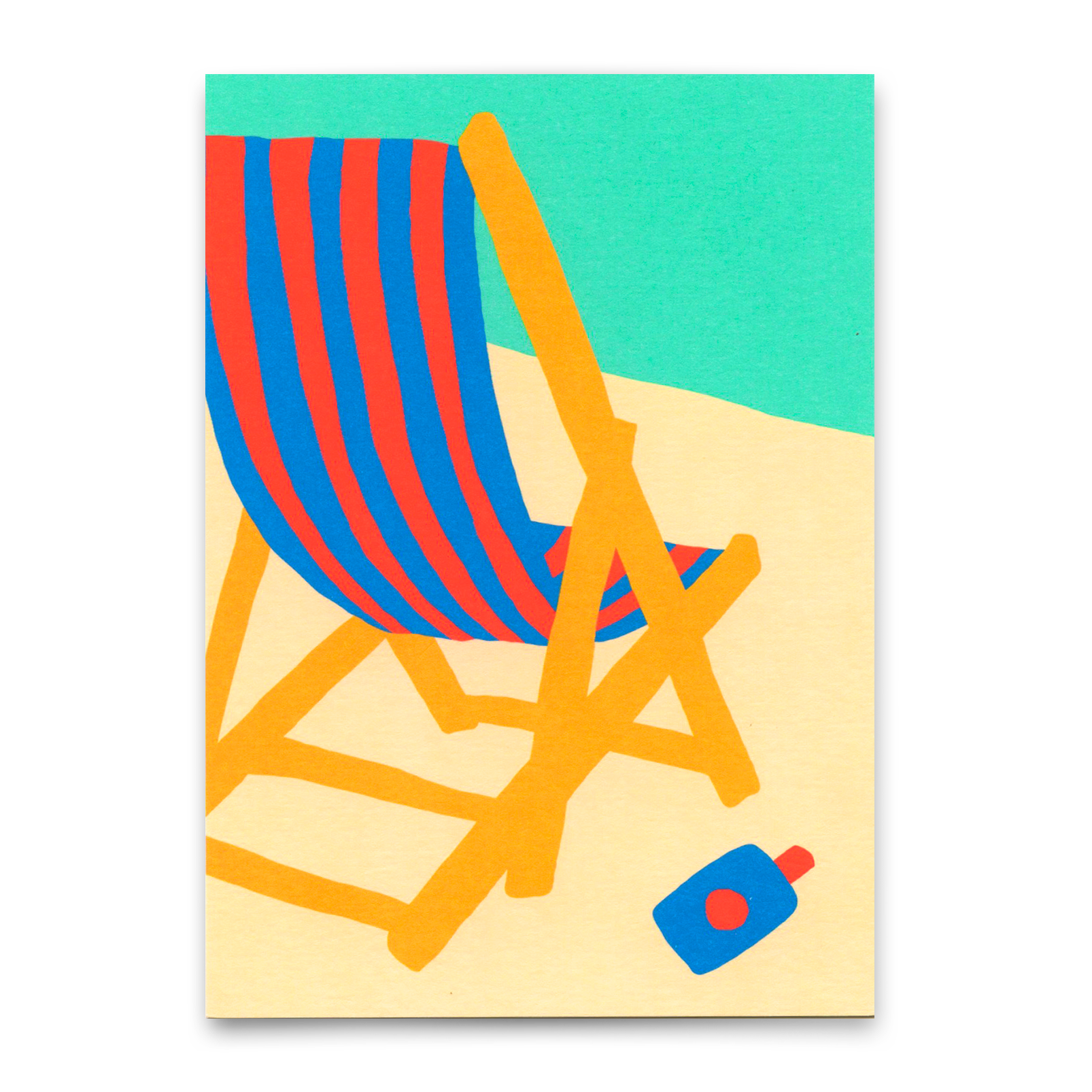 Postkarte "Beach chair" | Schöne Karte für jeden Anlass
