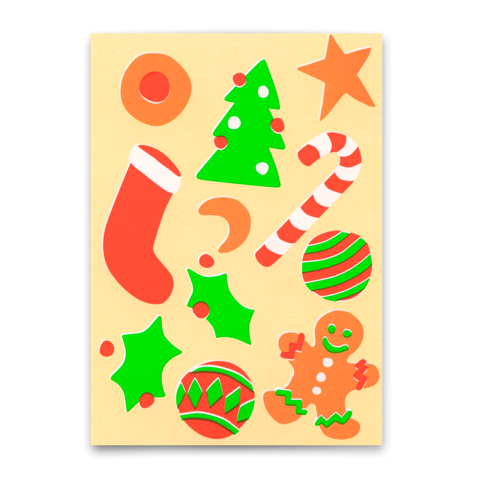 Postkarte "Christmas Icons" | Besondere Karte zu Weihnachten