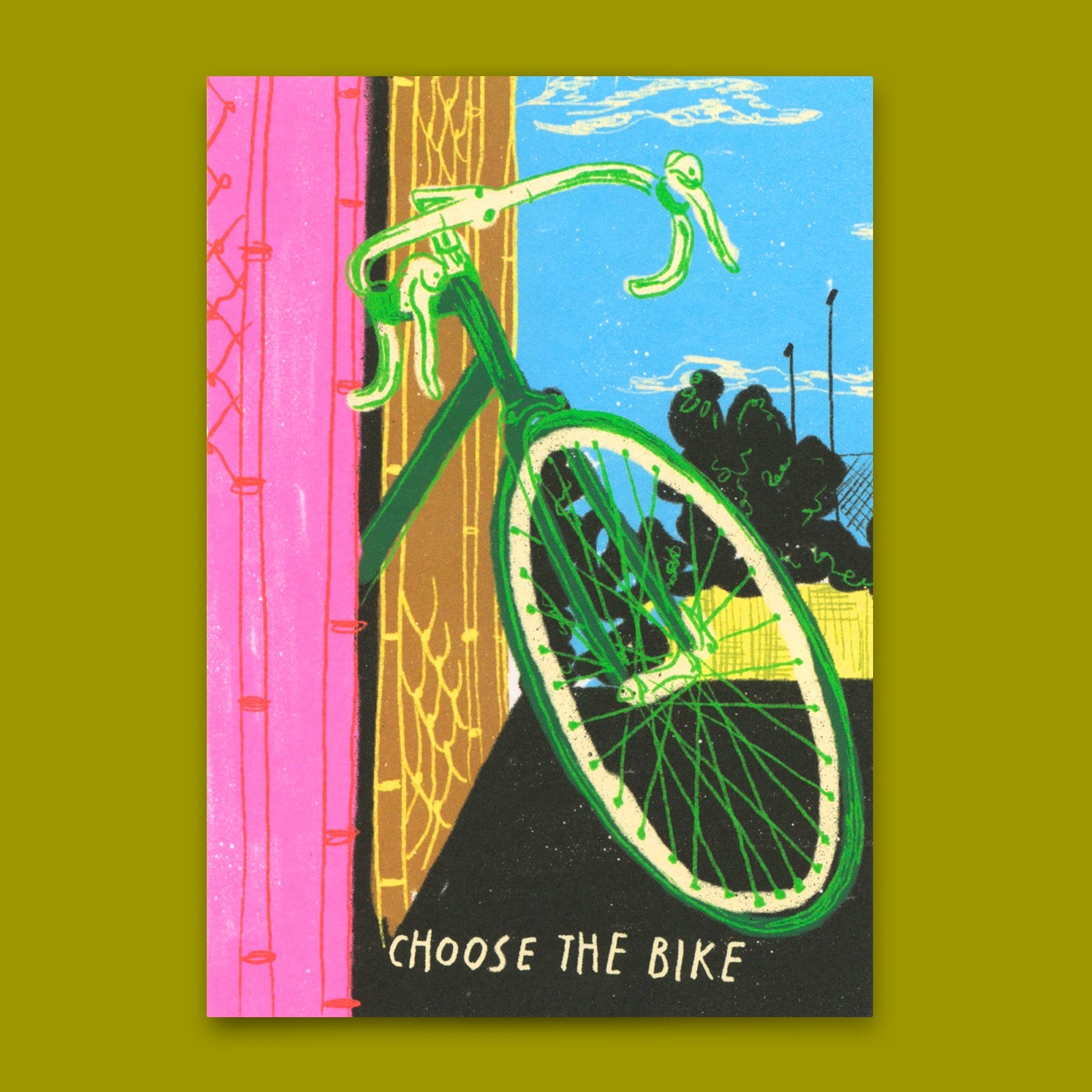 Postkarte "Choose the bike" | Besondere Karte mit Spruch