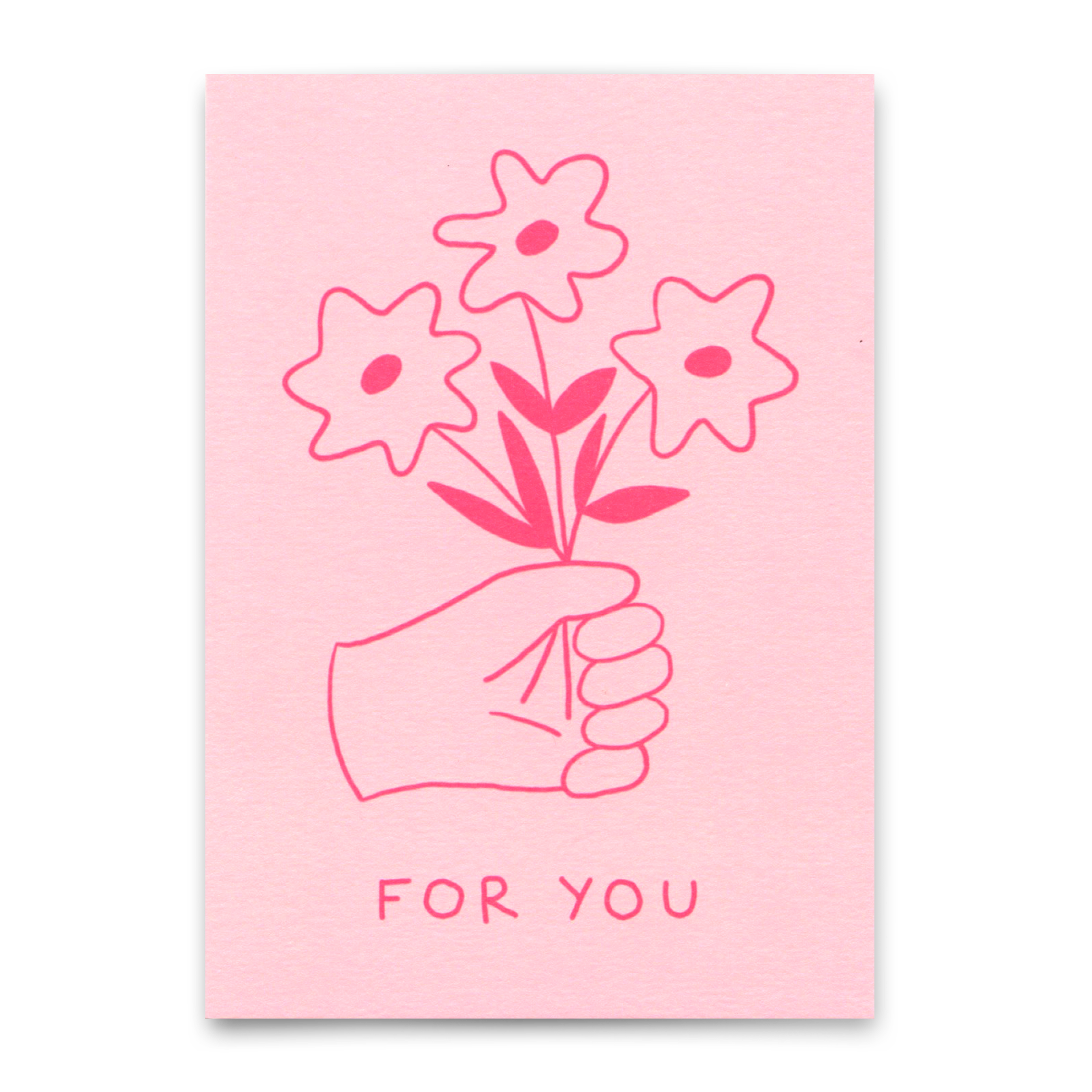 Postkarte "For you (Flowers)" | Schöne Karte für jeden Anlass