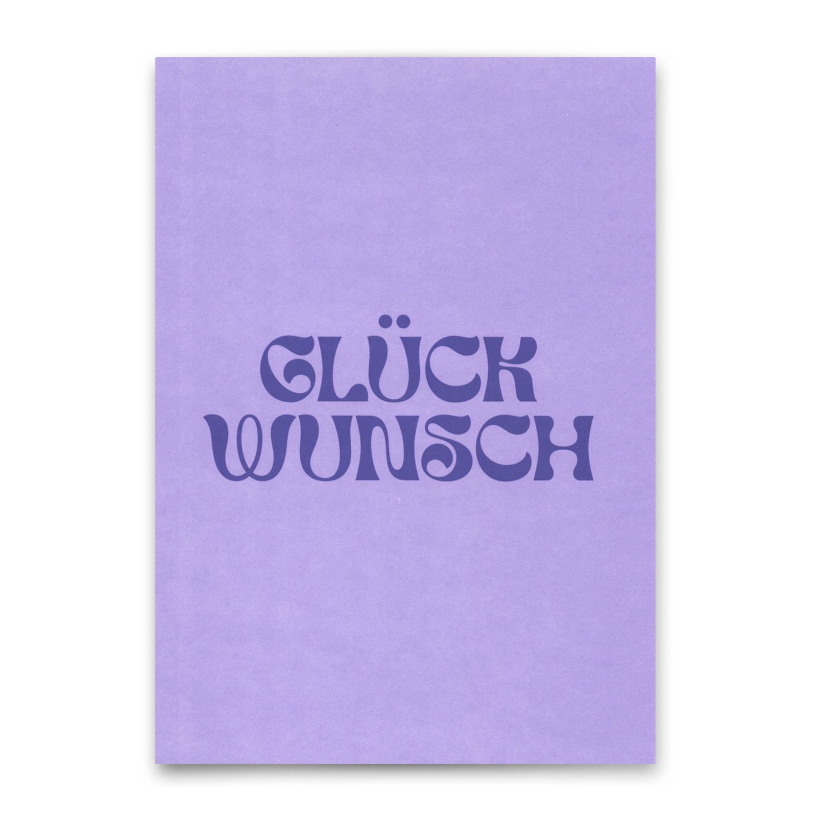 Postkarte "Glückwunsch Lila" | Schöne Karte für jeden Anlass