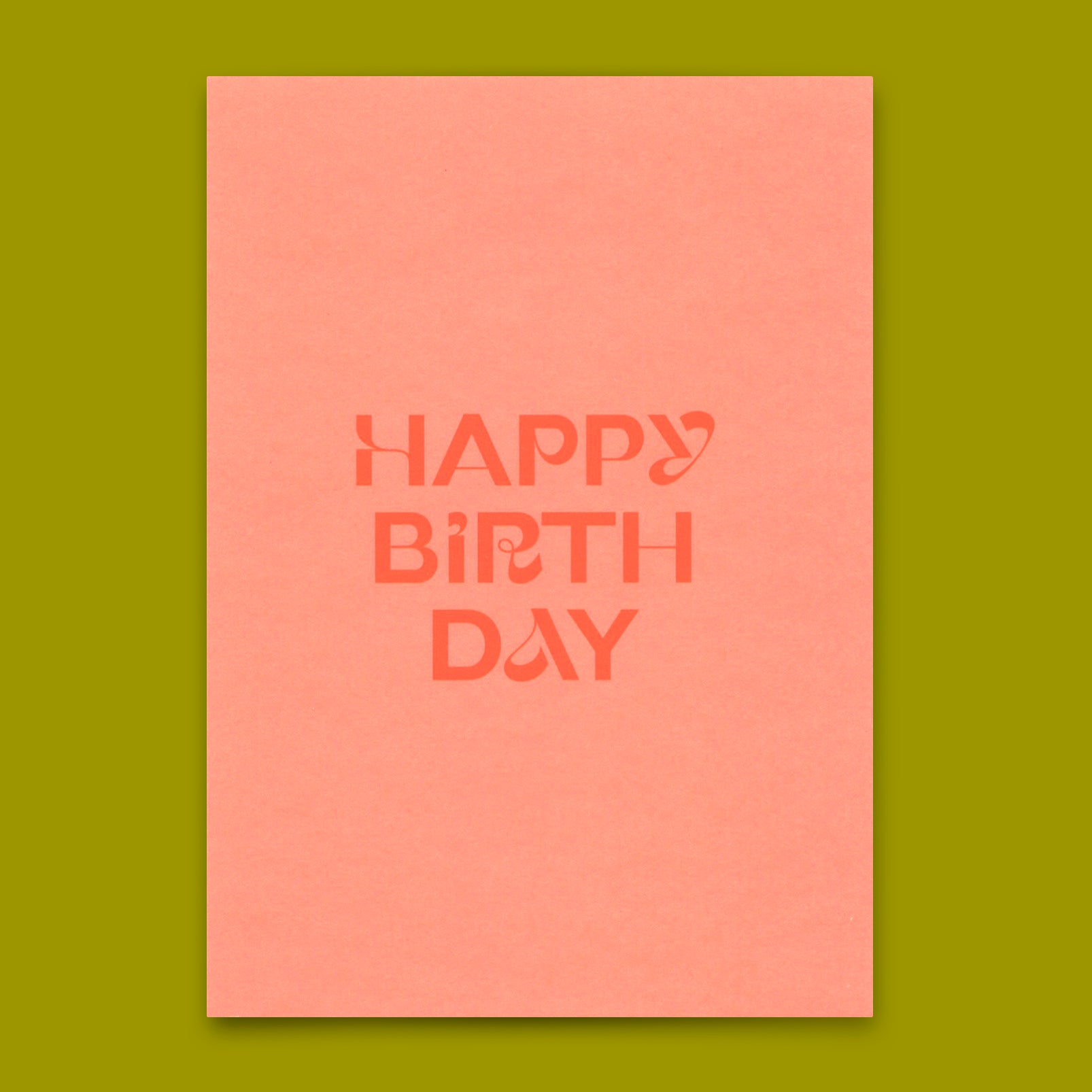 Postkarte "Happy Birthday Neonrosa" | Schöne Karte zum Geburtstag