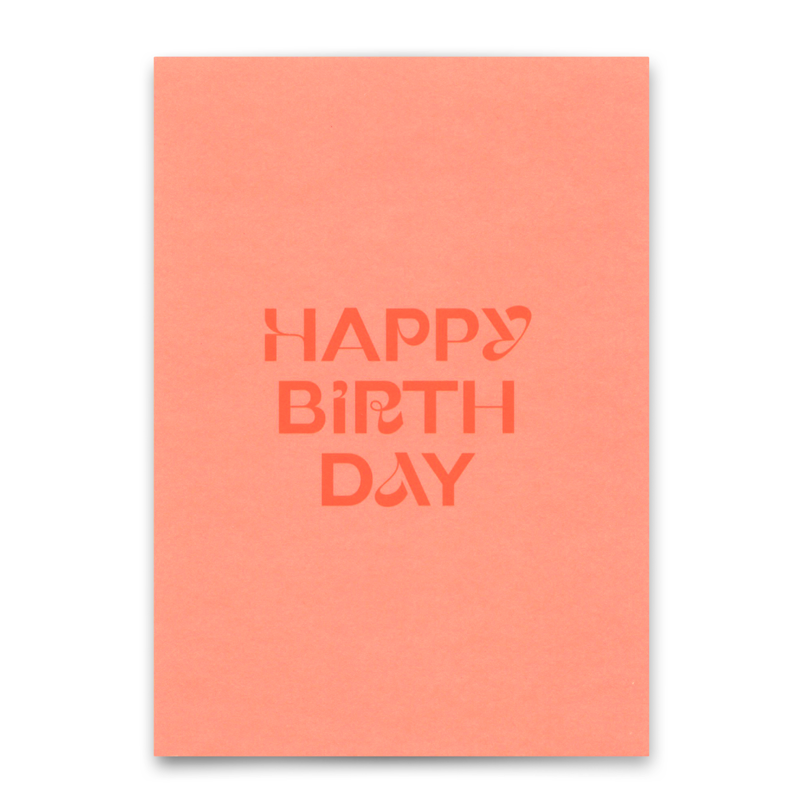 Postkarte "Happy Birthday Neonrosa" | Schöne Karte zum Geburtstag