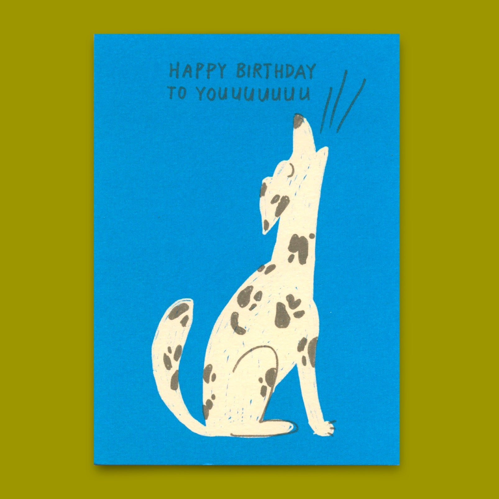 Postkarte "Birthday dog" | Besondere Karte mit Hunde-Motiv zum Geburtstag