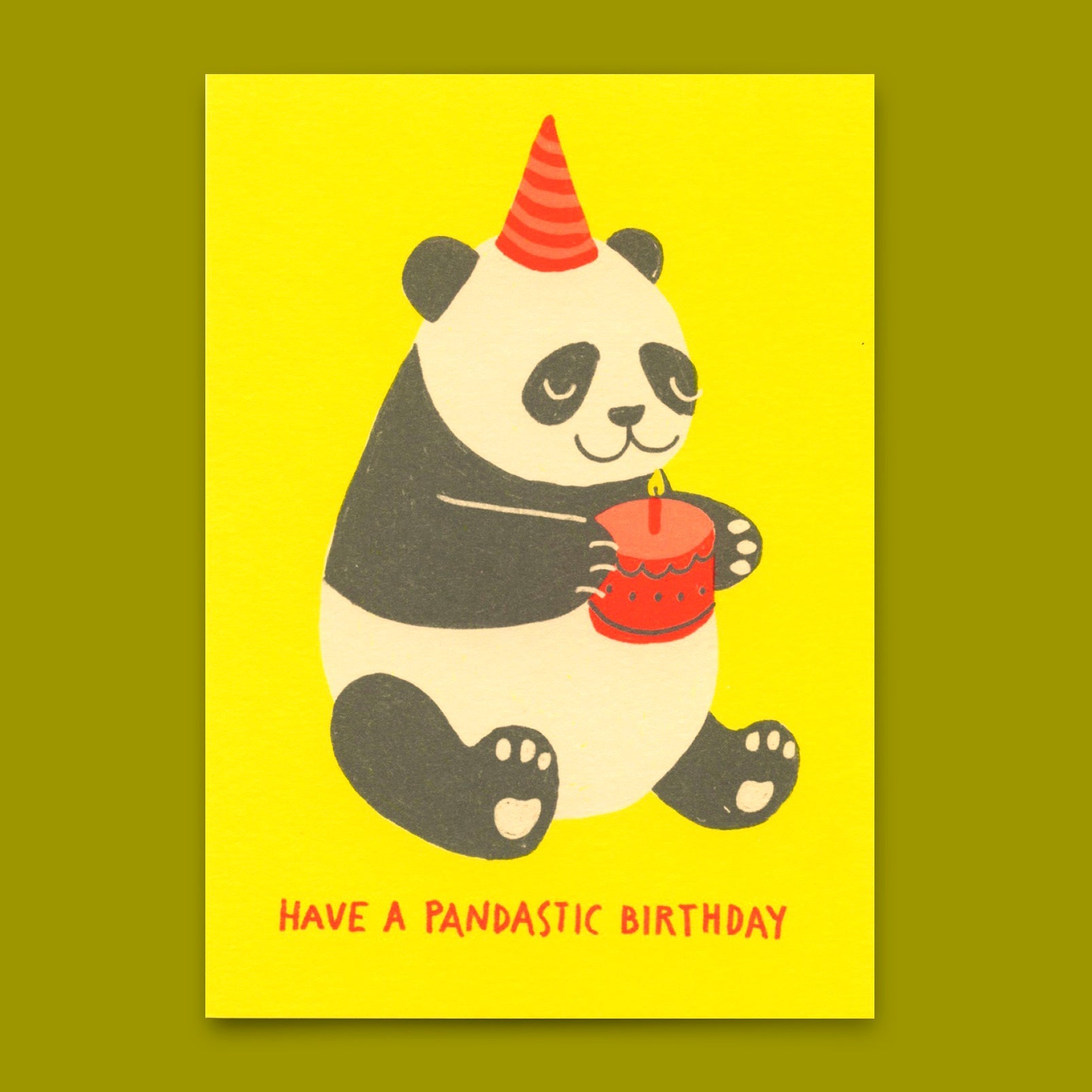 Postkarte "Have a pandastic birthday" | Lustige Karte zum Geburtstag