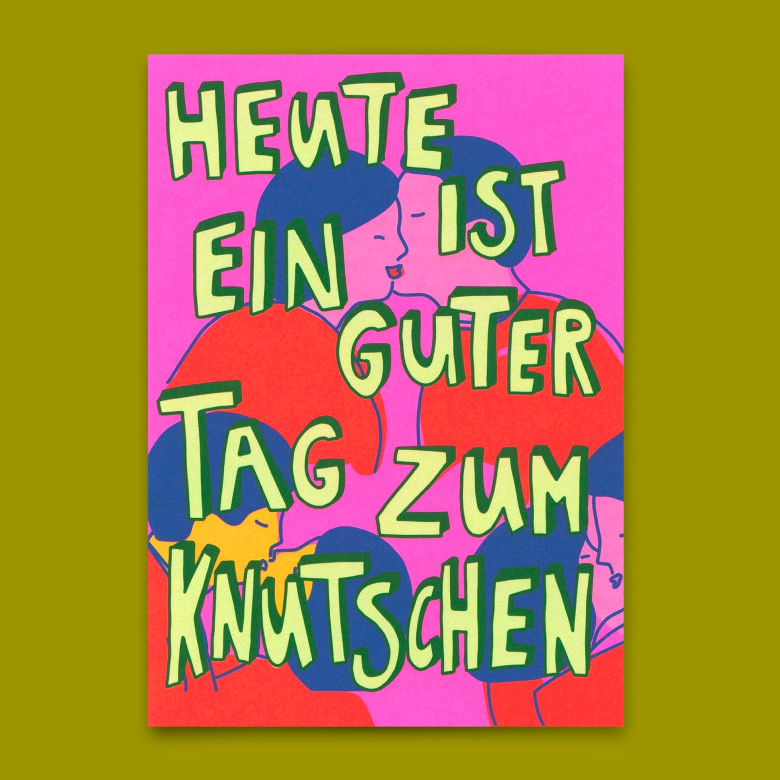 Postkarte "Tag zum Knutschen" | Besondere Karte für Verliebte