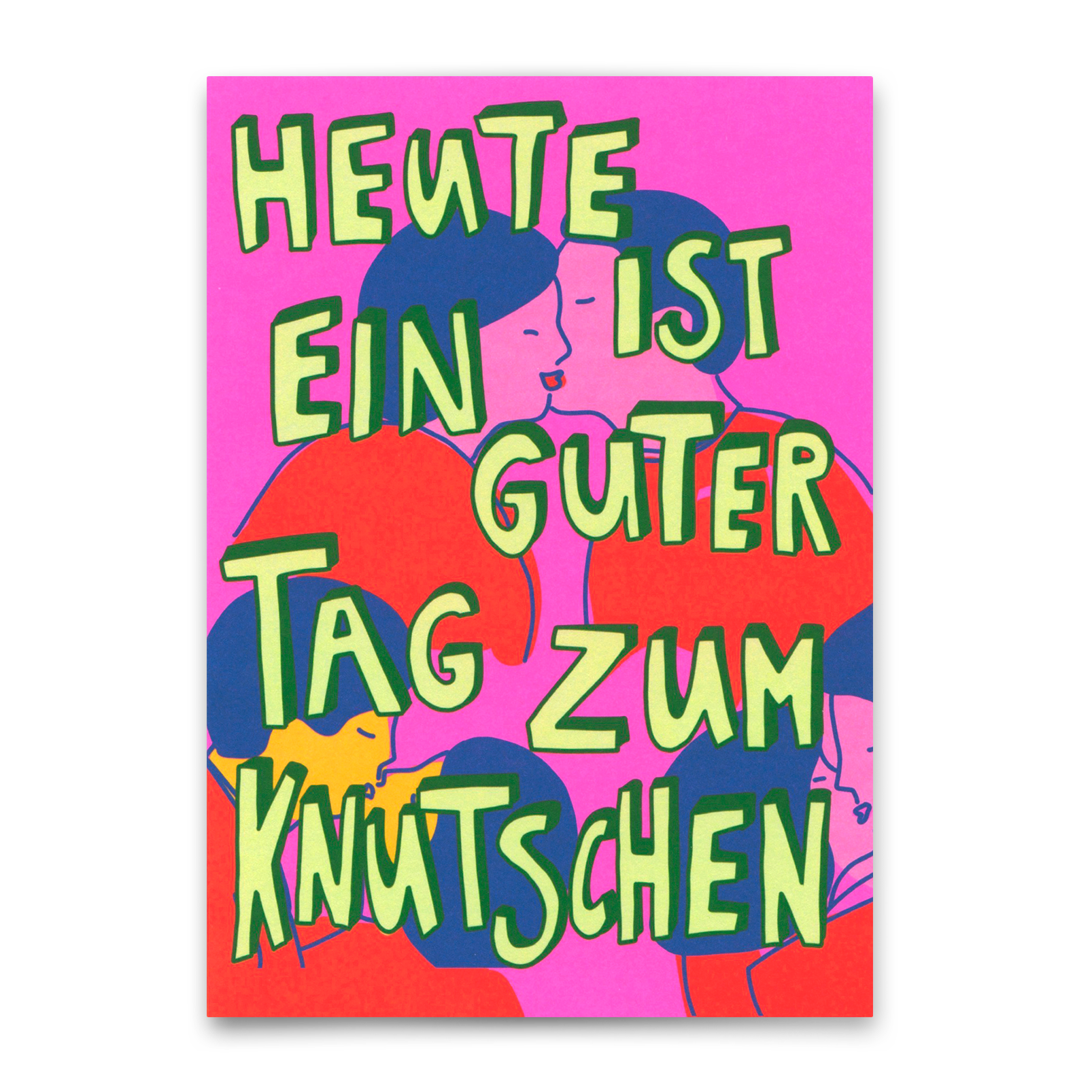 Postkarte "Tag zum Knutschen" | Besondere Karte für Verliebte