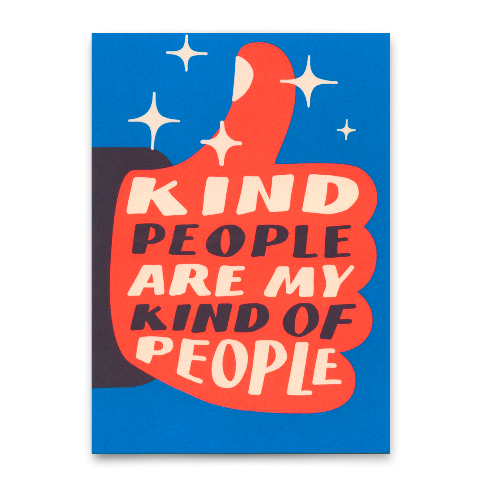 Postkarte "Kind people" | Coole Karte mit Spruch