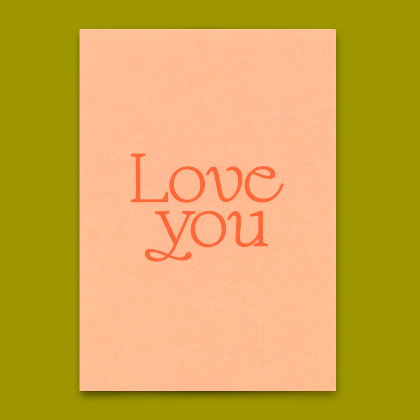 Postkarte "Love you Rosa" | Schöne Karte für Verliebte