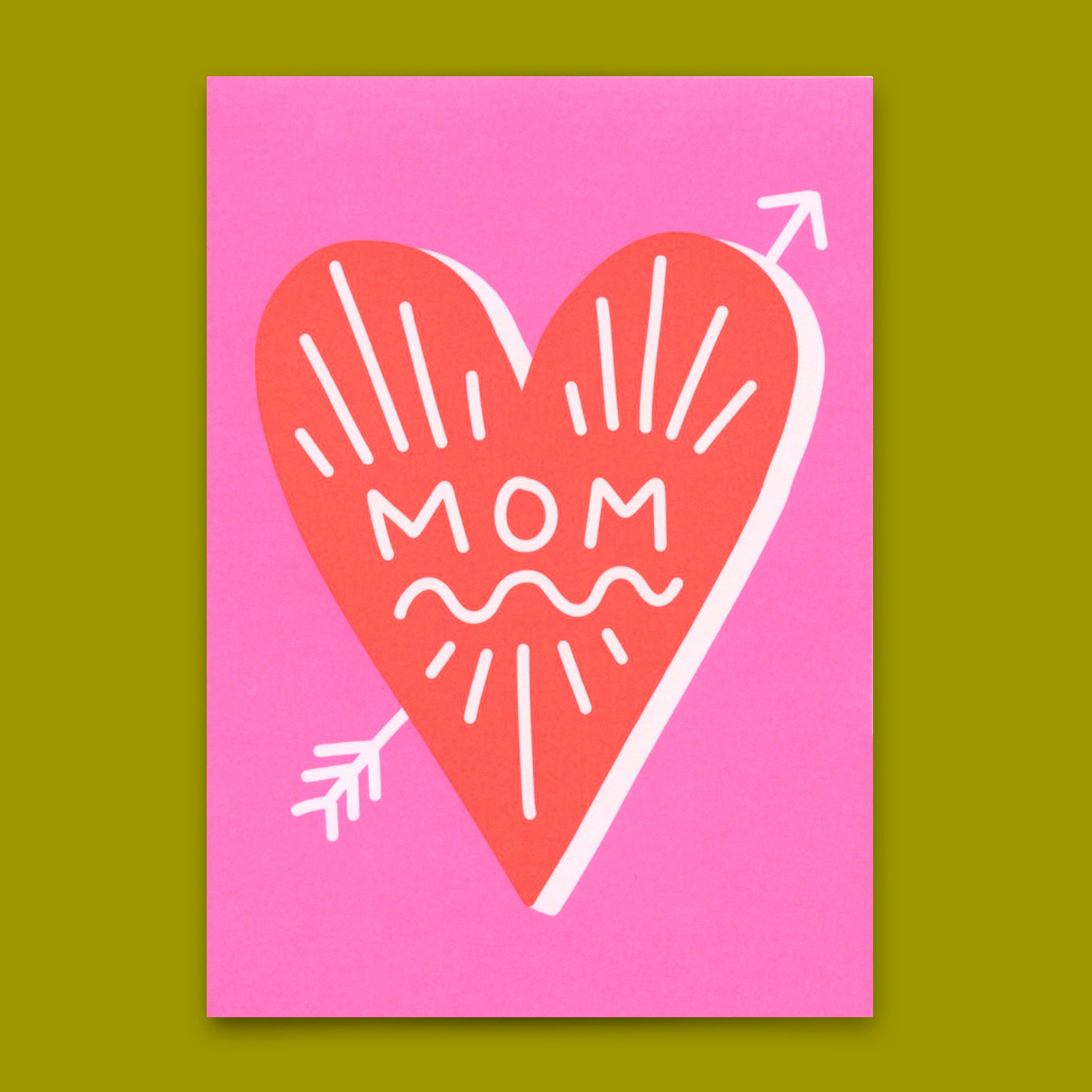 Postkarte "Mom" | Schöne Karte zum Muttertag