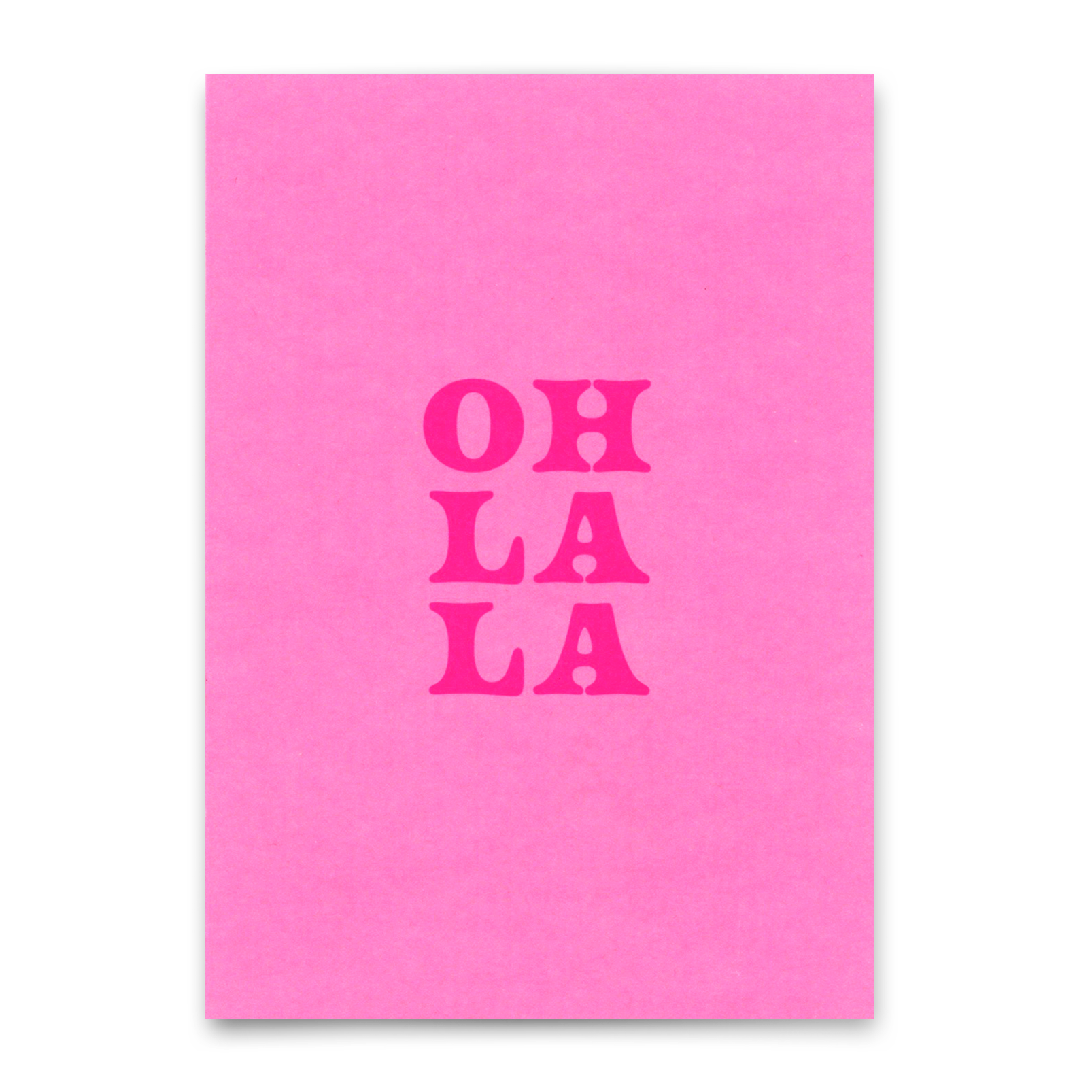 Postkarte "Oh La La Pink" | Schöne Karte für jeden Anlass