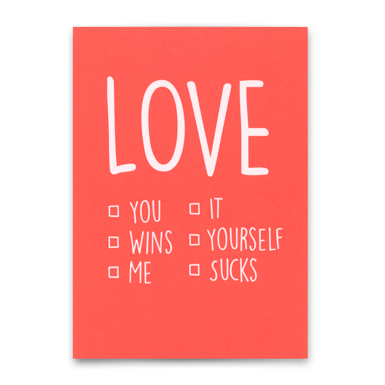 Postkarte "Love you/me" | Besondere Karte für jeden Anlass