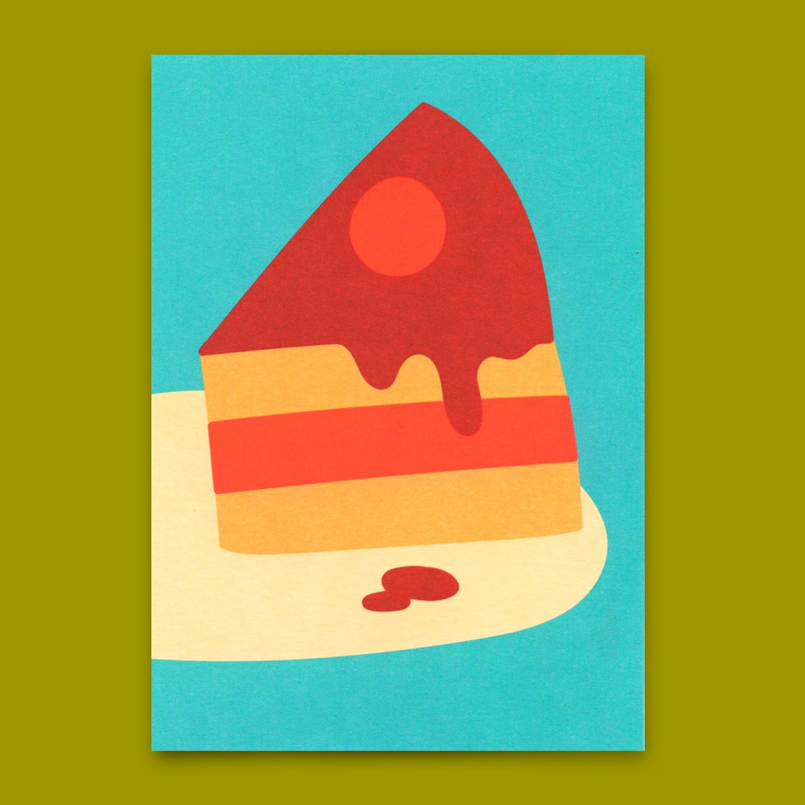 Postkarte "Piece of cake" | Schöne Karte zum Geburtstag