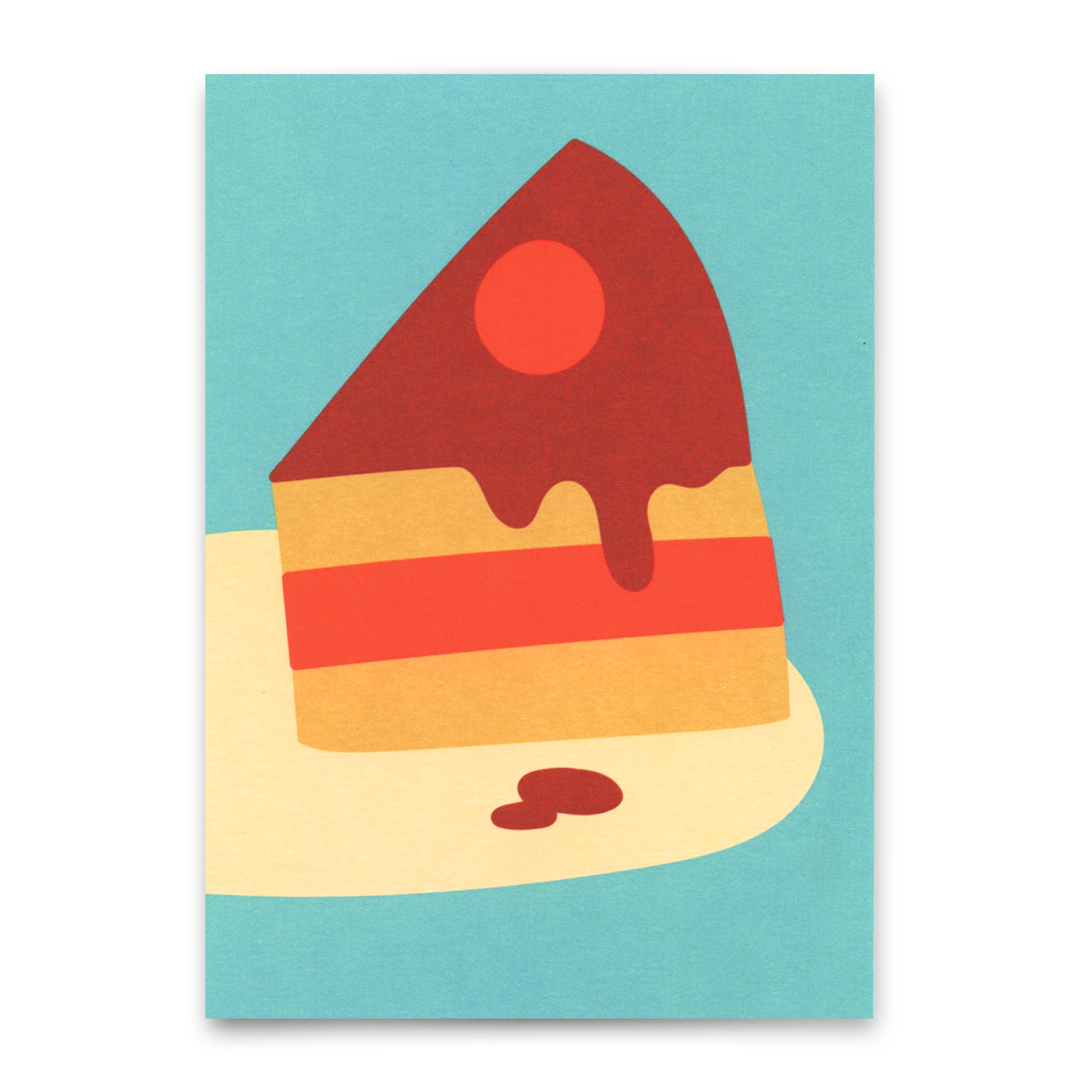 Postkarte "Piece of cake" | Schöne Karte zum Geburtstag
