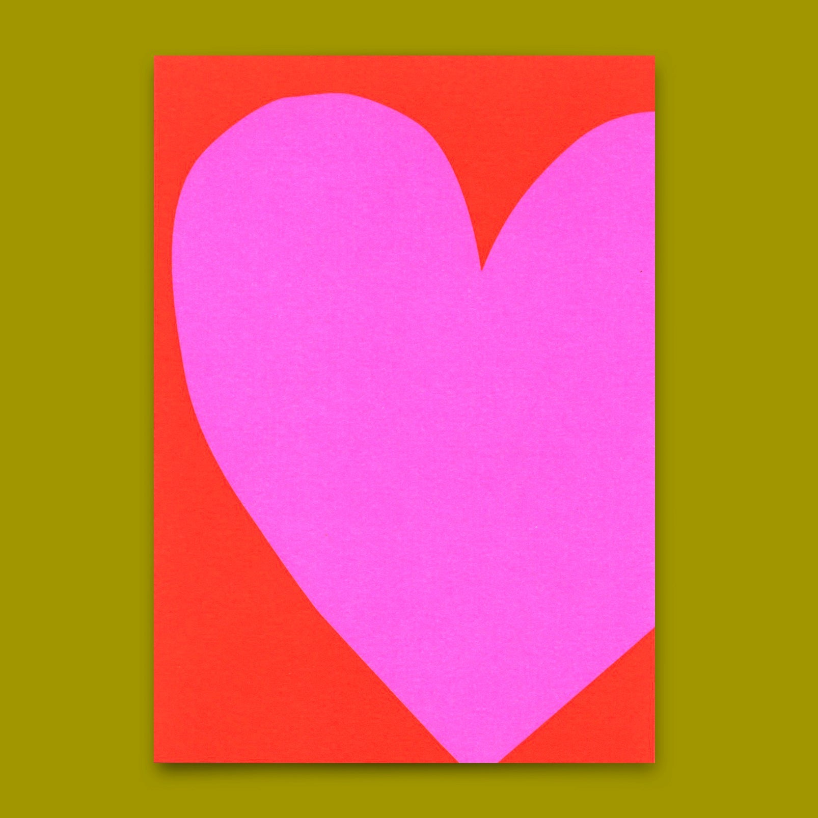 Postkarte "Purple heart" | Schöne Karte für jeden Anlass