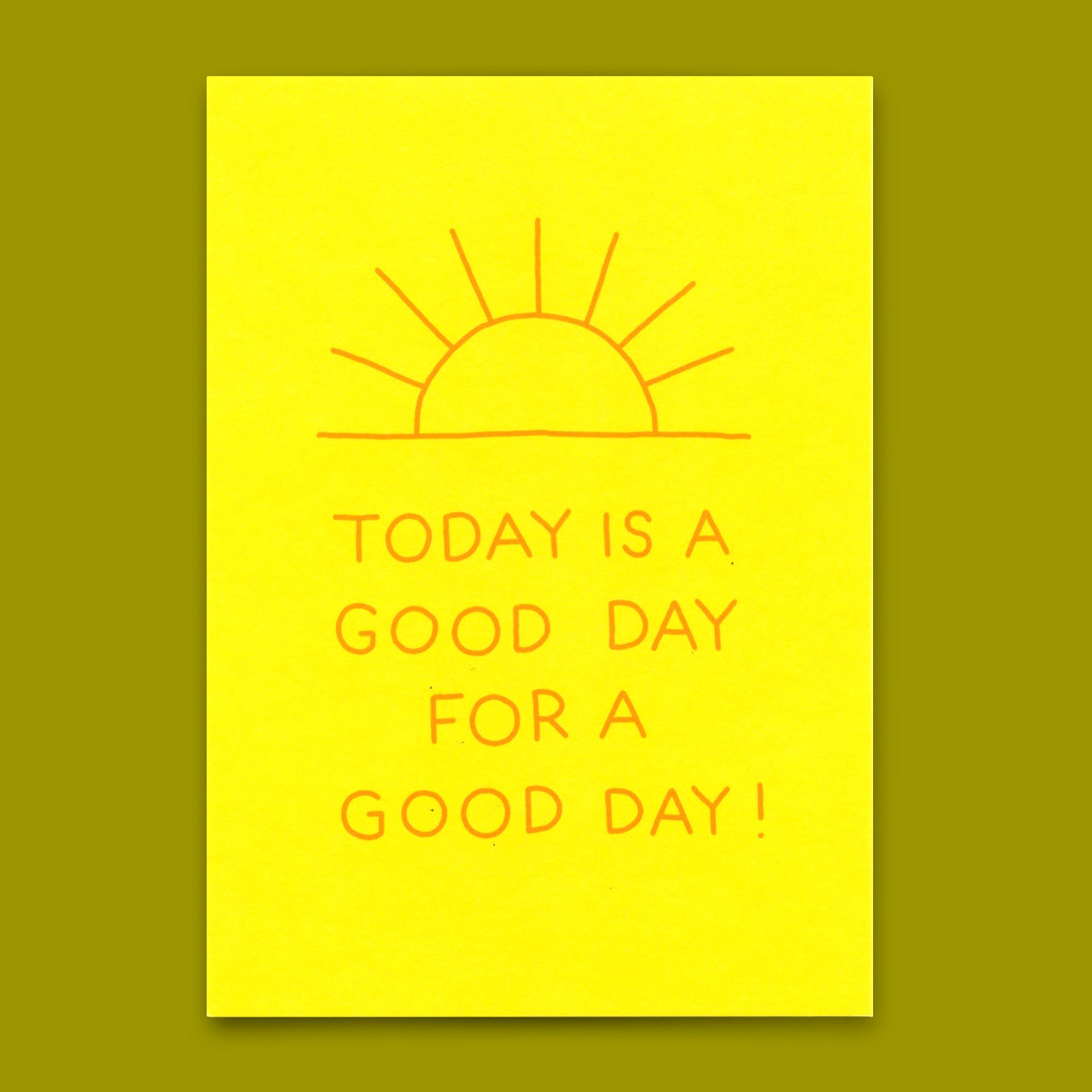 Postkarte "Good day" | Besondere Karte mit Spruch für jeden Anlass
