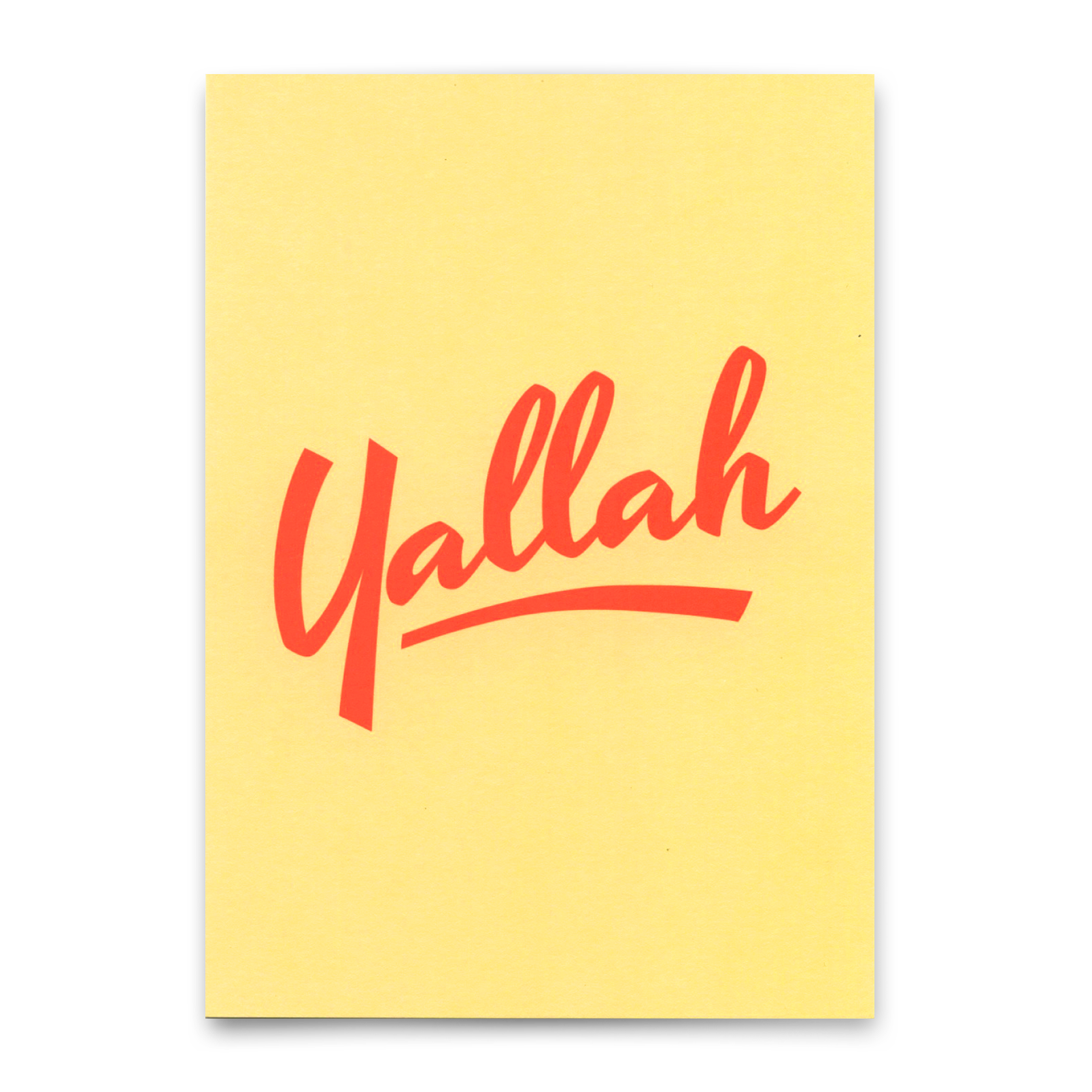 Postkarte "Yallah" | Coole Karte für jeden Anlass