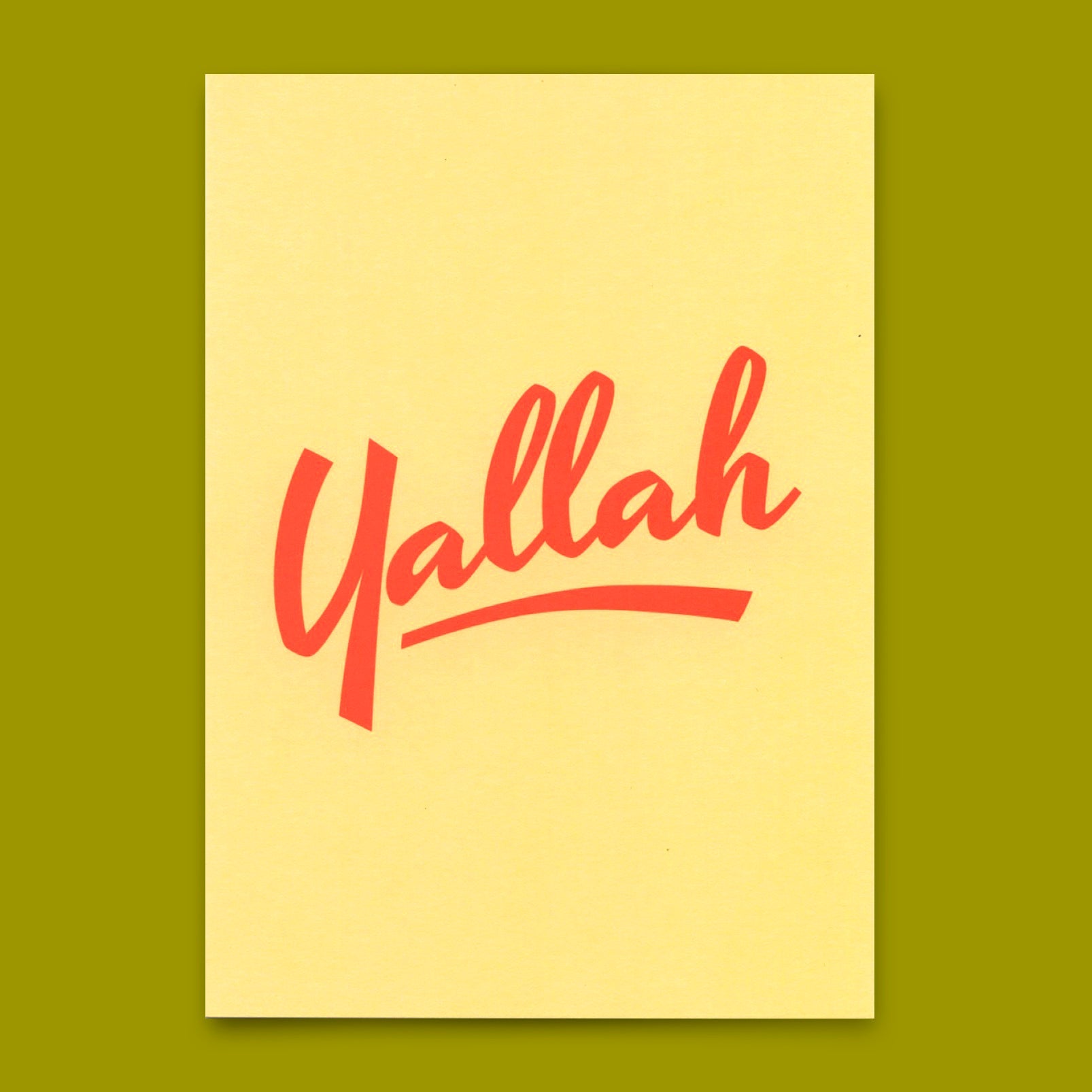 Postkarte "Yallah" | Coole Karte für jeden Anlass