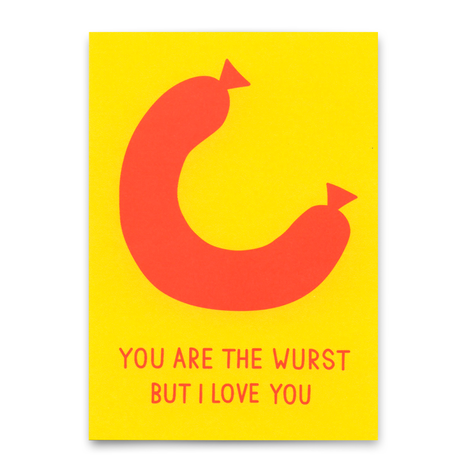 Postkarte "You´re the Wurst" | Lustige Karte mit Spruch