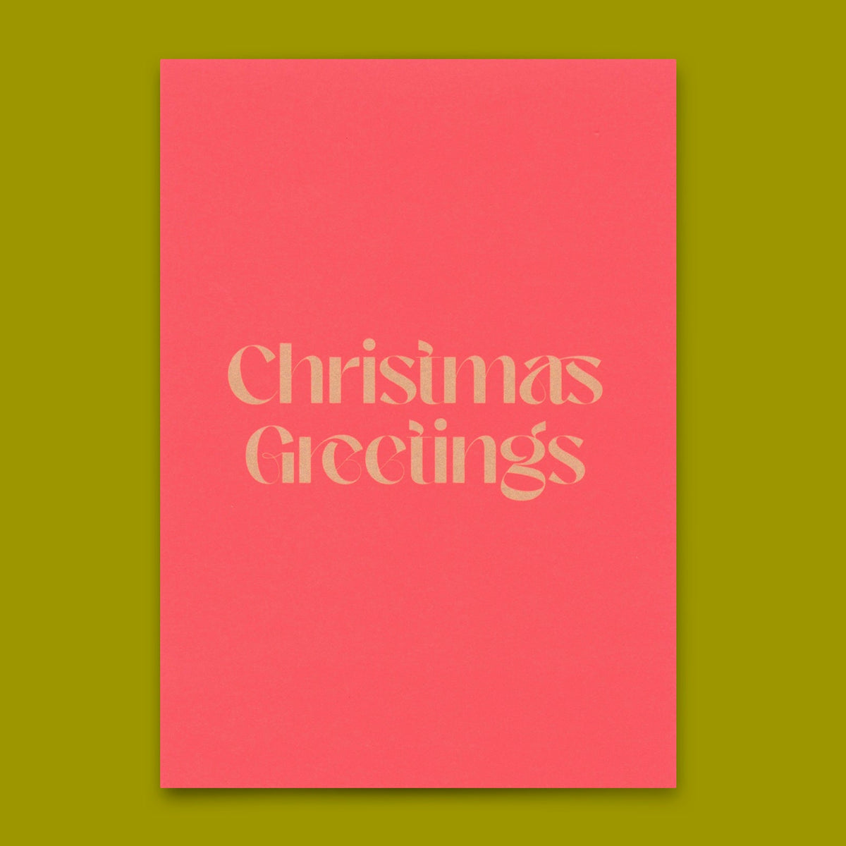 Postkarte "Christmas greetings" | Lustige Karte zu Weihnachten