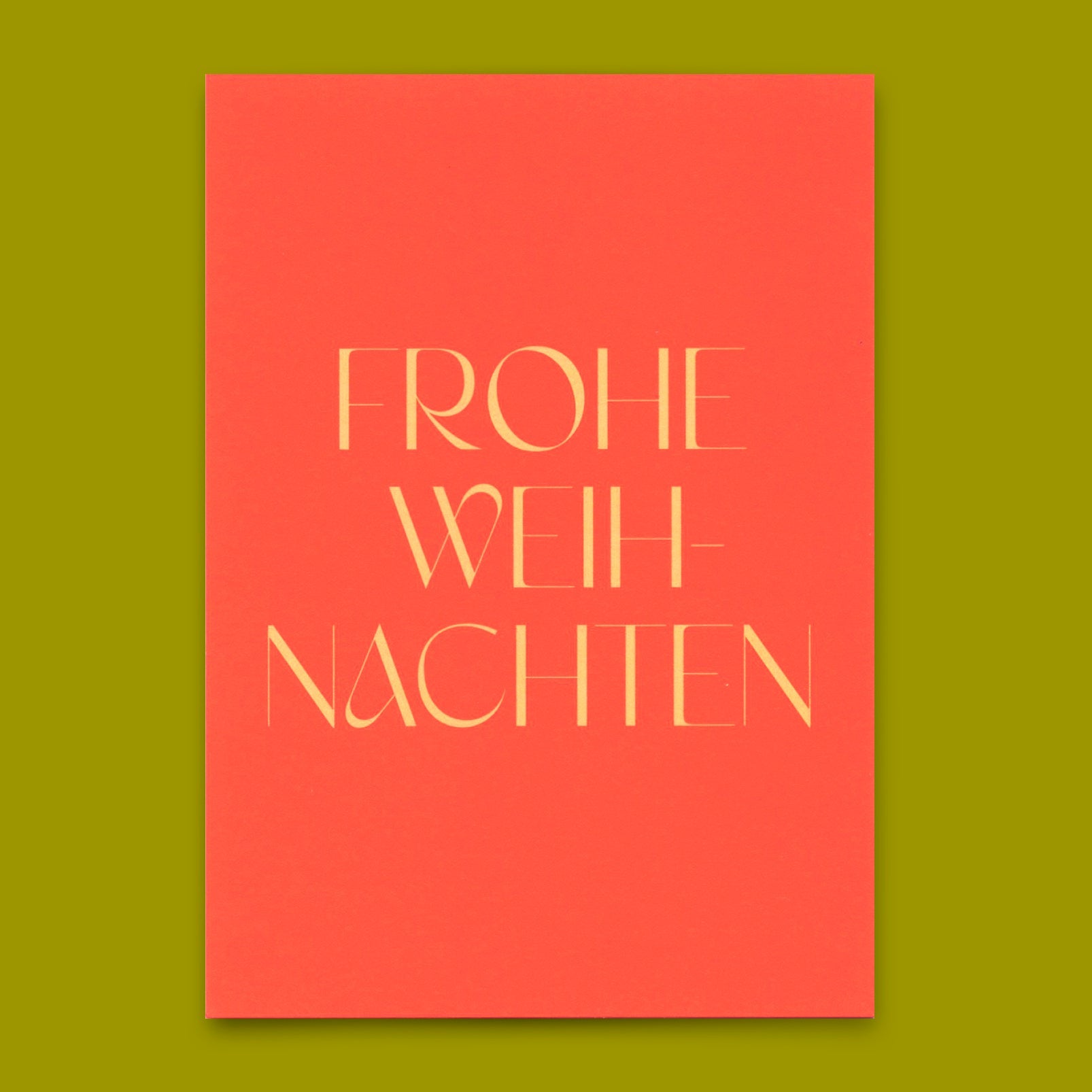 Postkarte "Frohe Weihnachten Rot" | Schöne Karte zu Weihnachten