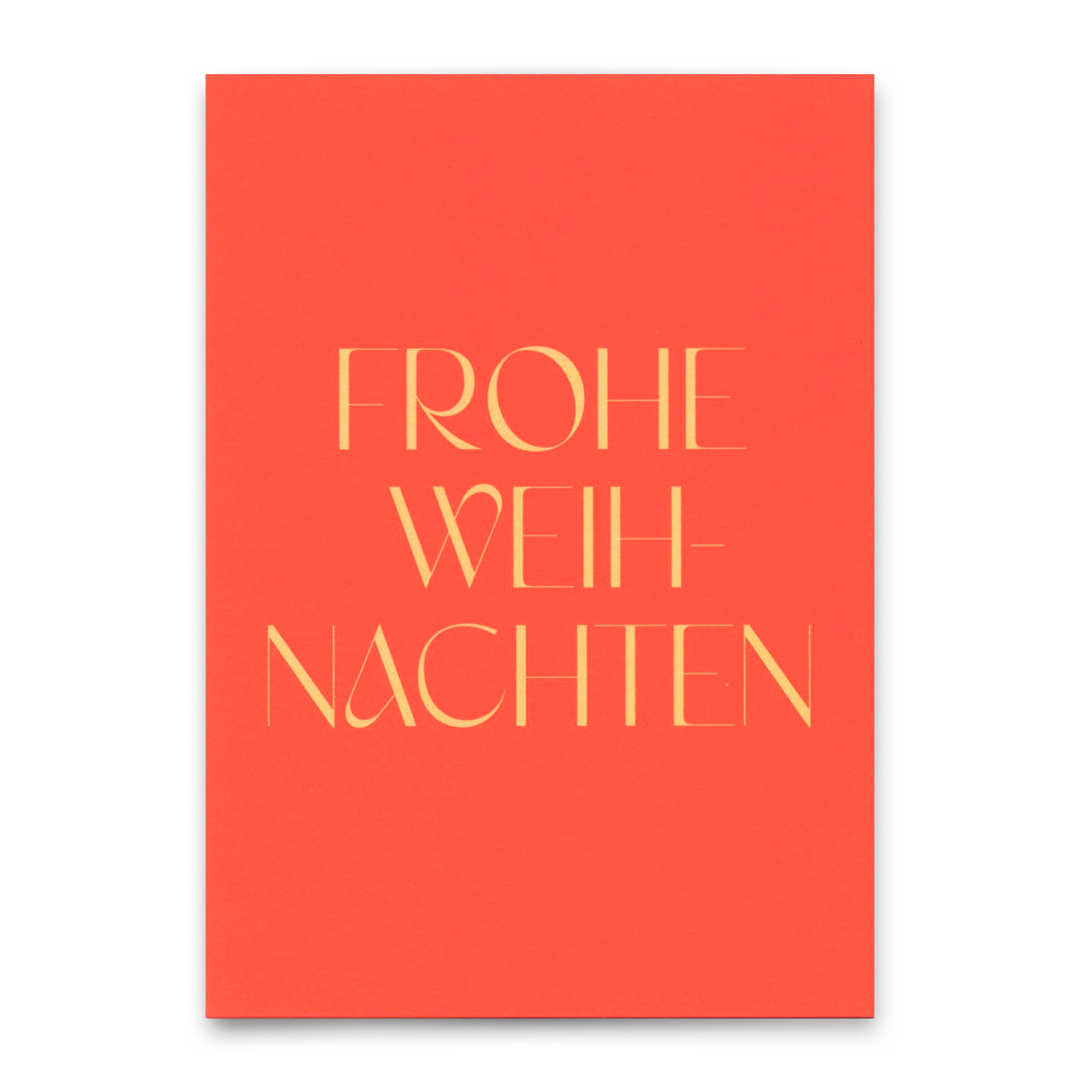 Postkarte "Frohe Weihnachten Rot" | Schöne Karte zu Weihnachten