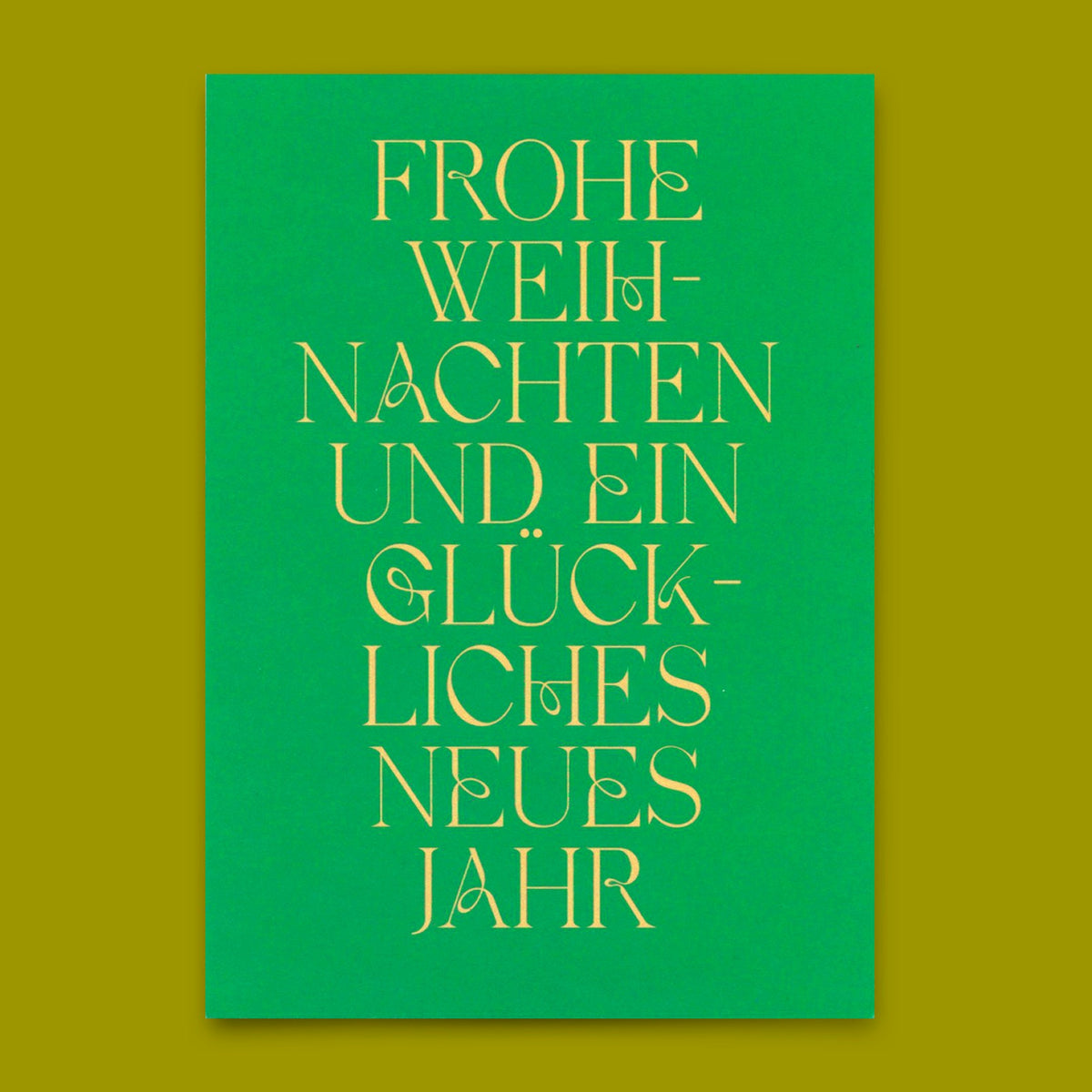 Postkarte "Frohe Weihnachten und ein..." | Schöne Karte zu Weihnachten