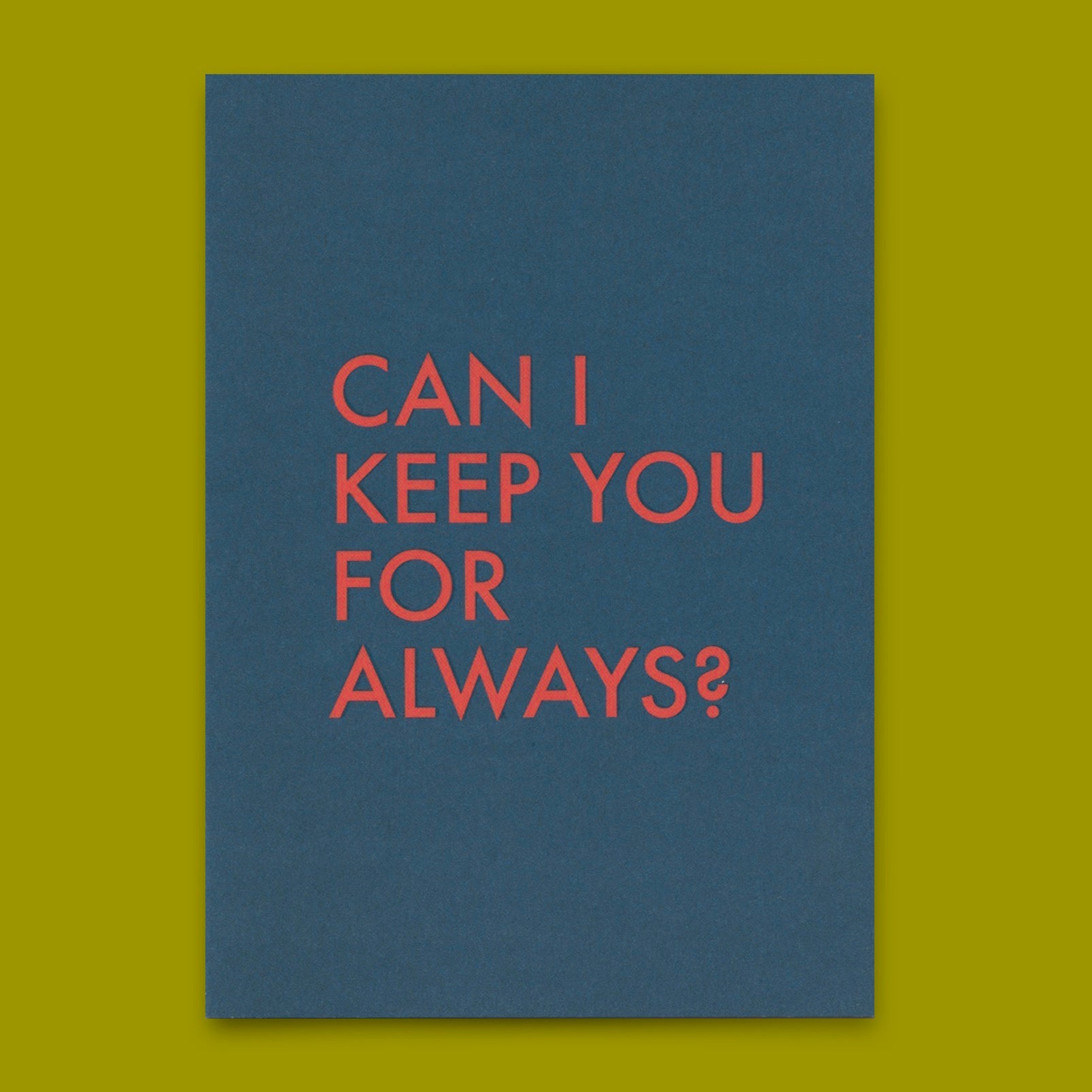 Postkarte "Keep you" | Coole Karte mit Spruch für Verliebte