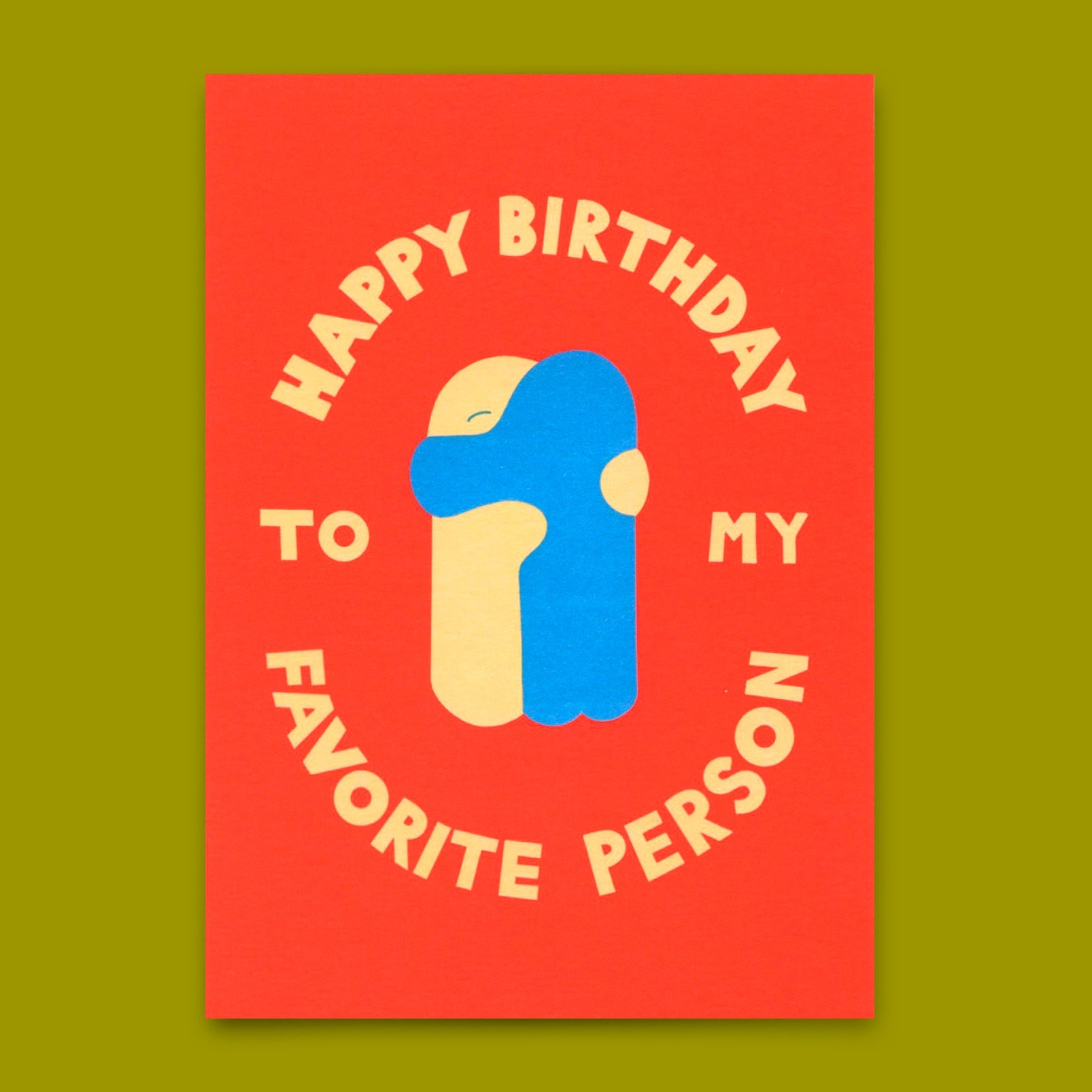 Postkarte "Favorite person Hug" | Besondere Karte zum Geburtstag