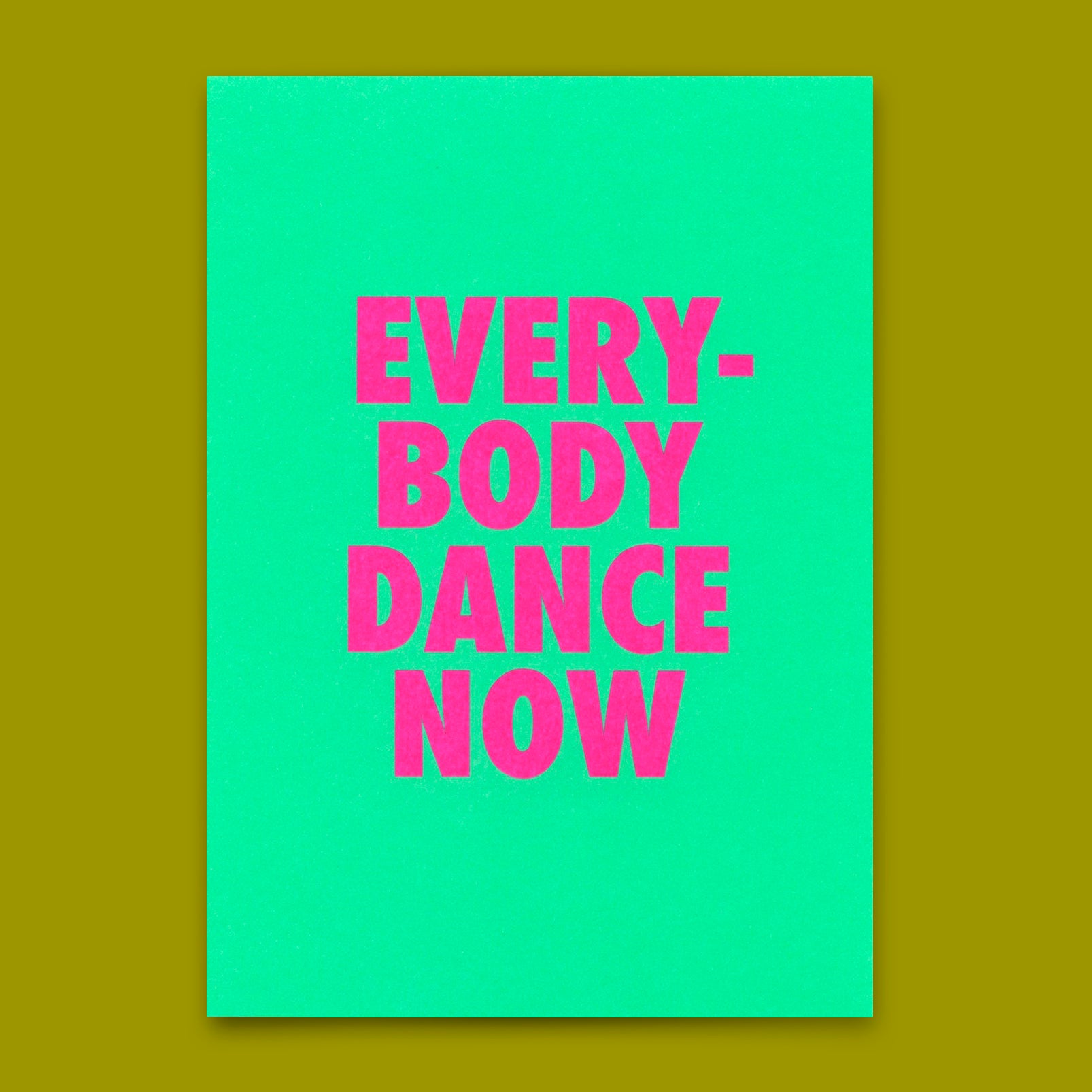 Postkarte "Everybody dance now" | Lustige Karte mit Spruch für jeden Anlass