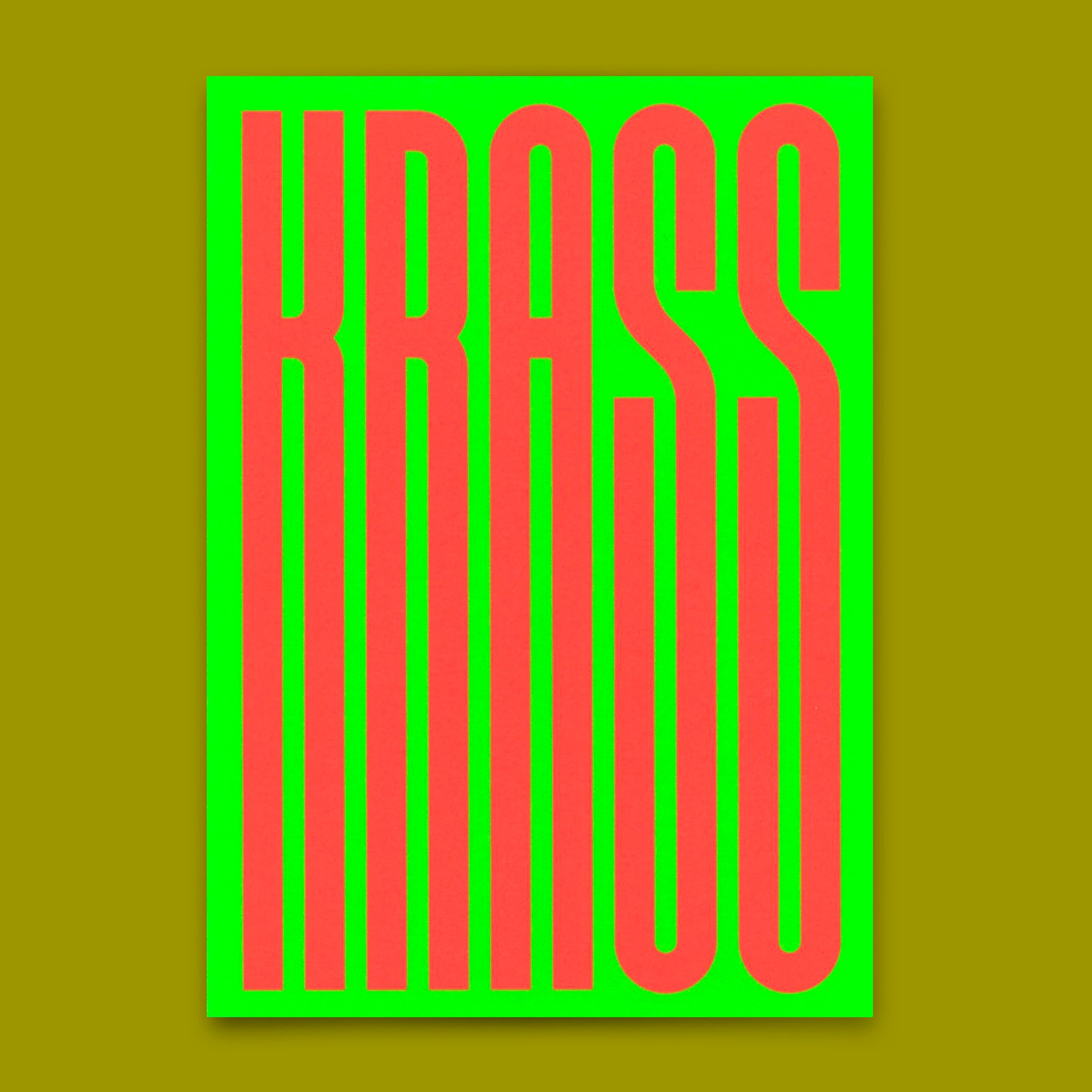 Postkarte "Krass bunt" | Coole Karte für jeden Anlass