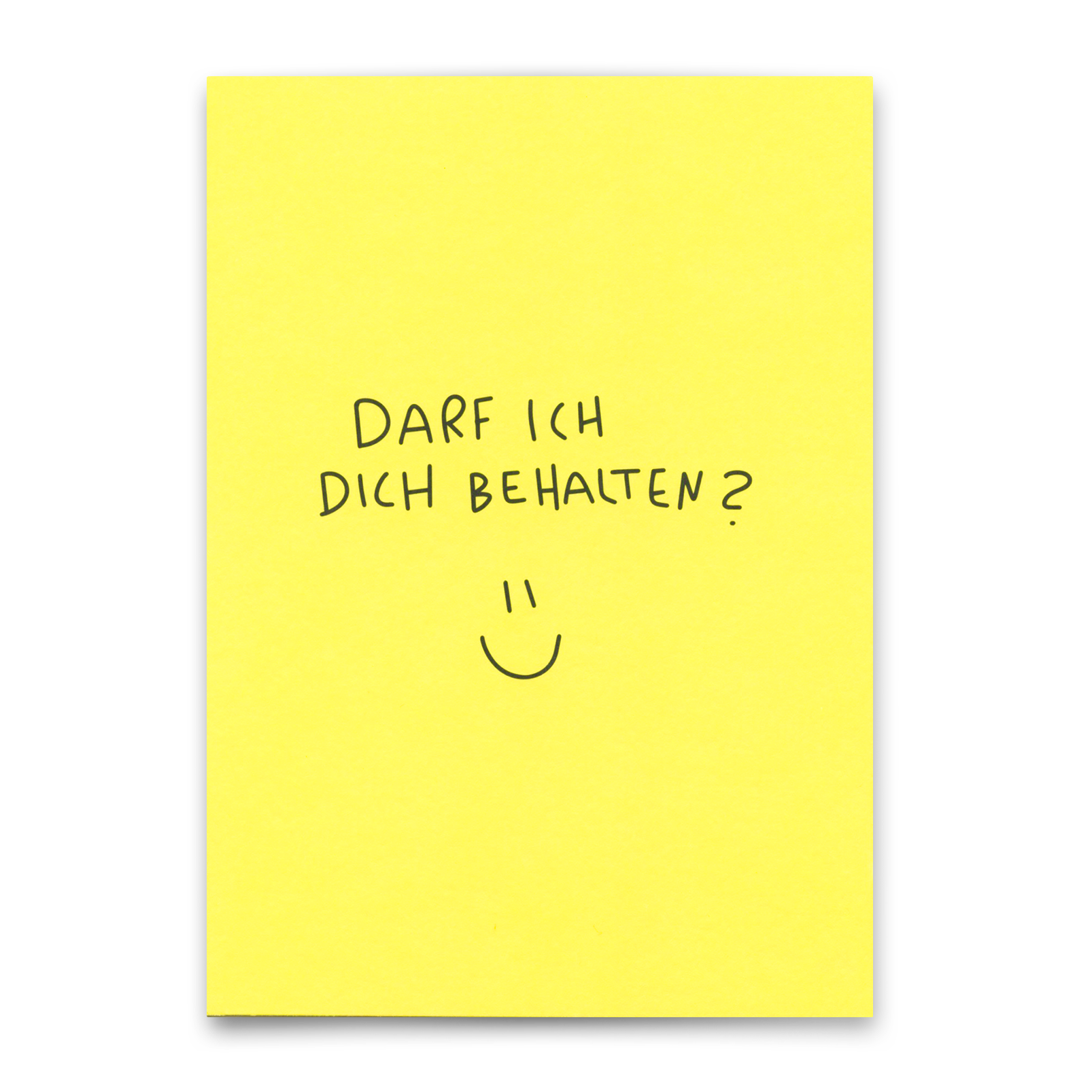 Postkarte "Darf ich dich behalten?" |  Besondere Karte für Verliebte