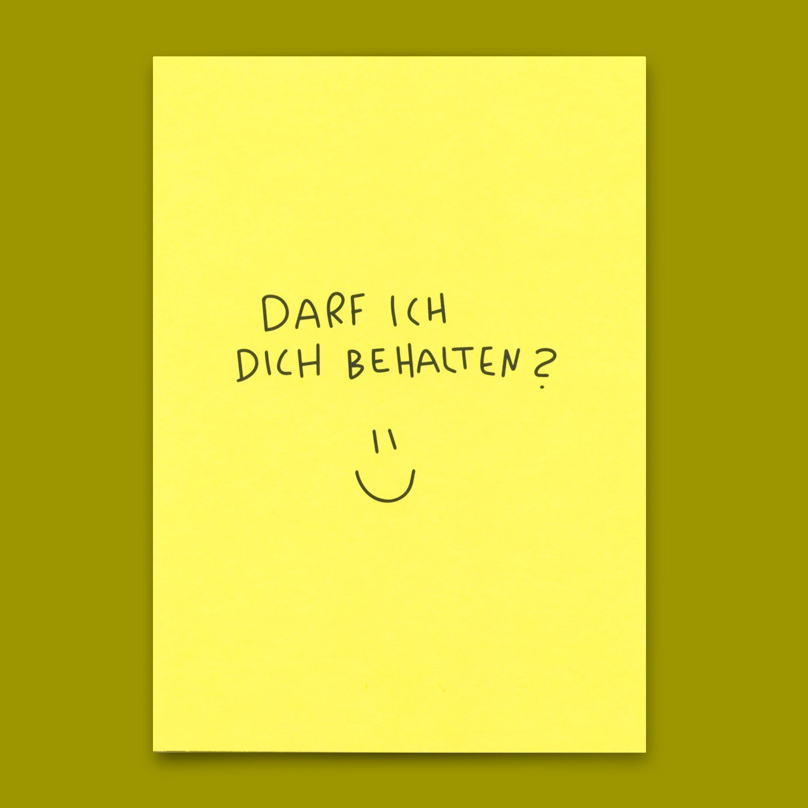 Postkarte "Darf ich dich behalten?" |  Besondere Karte für Verliebte