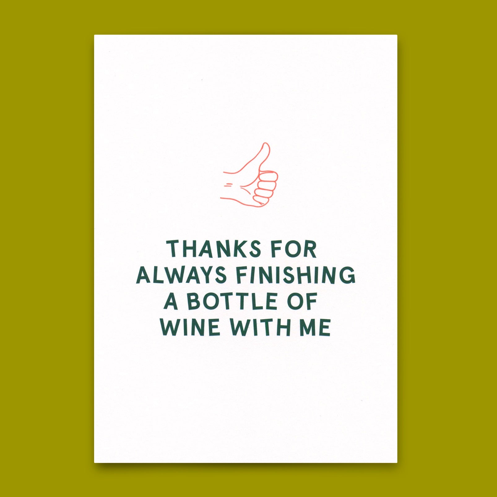 Postkarte "Finishing a bottle of wine" | Lustige Karte für jeden Anlass