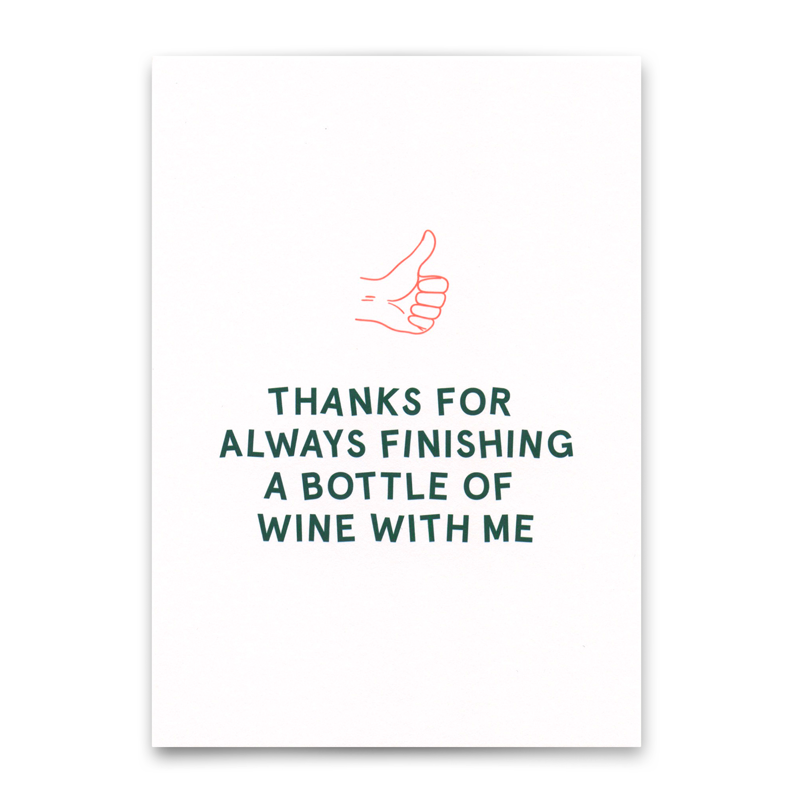 Postkarte "Finishing a bottle of wine" | Lustige Karte für jeden Anlass