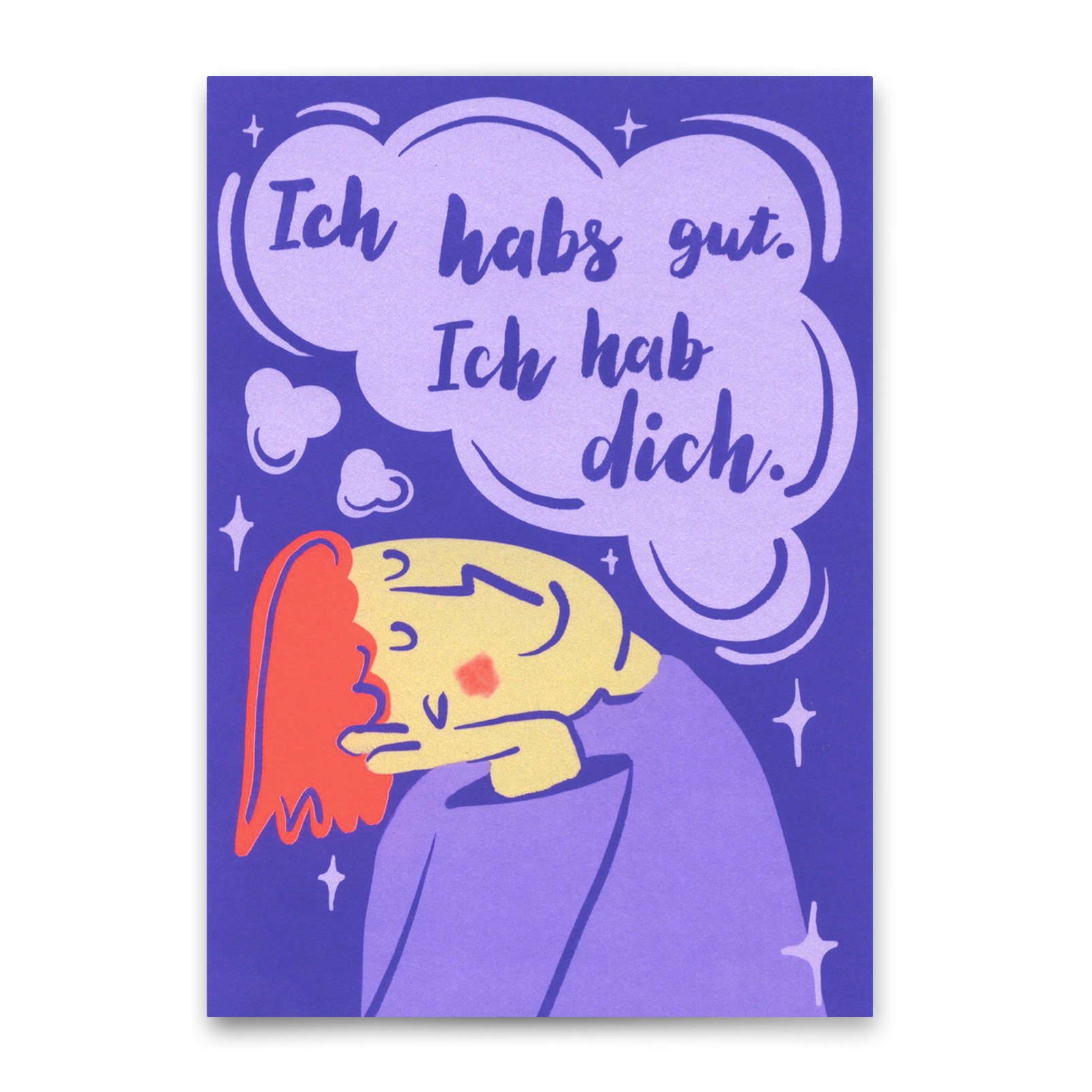 Postkarte "Ich habs gut" | Schöne Karte für Verliebte