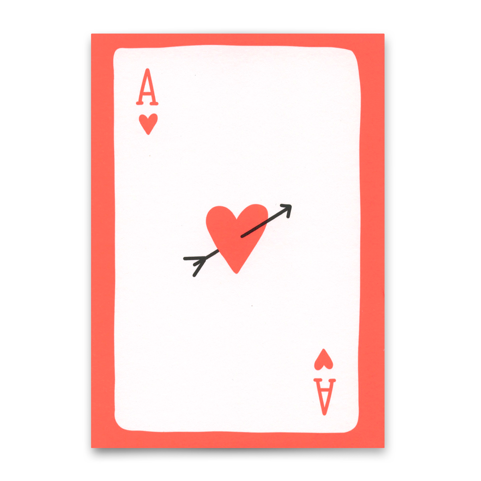 Postkarte "Ace of hearts" | Besondere Karte für Verliebte