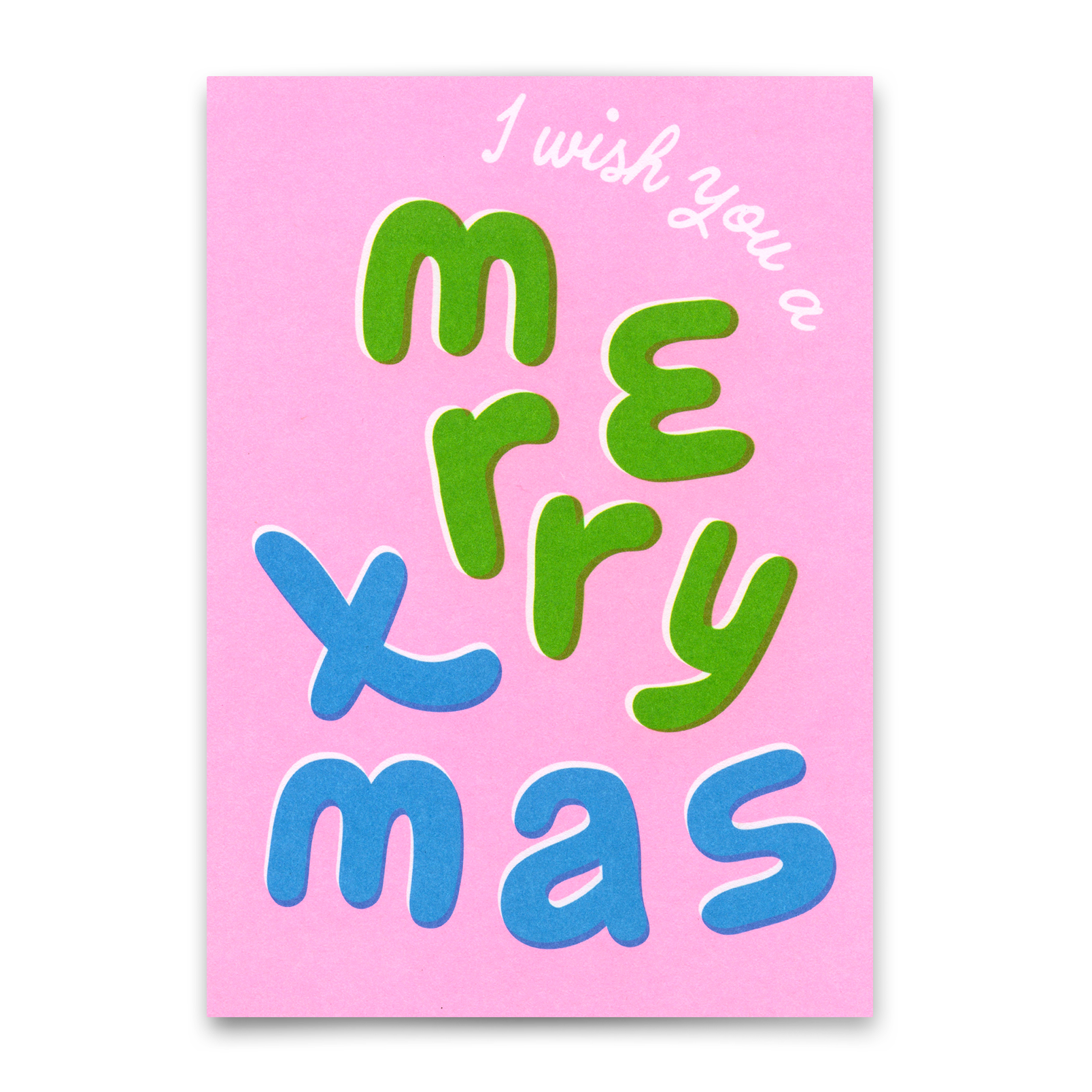 Postkarte "I wish you a MX " | Coole Karte zu Weihnachten