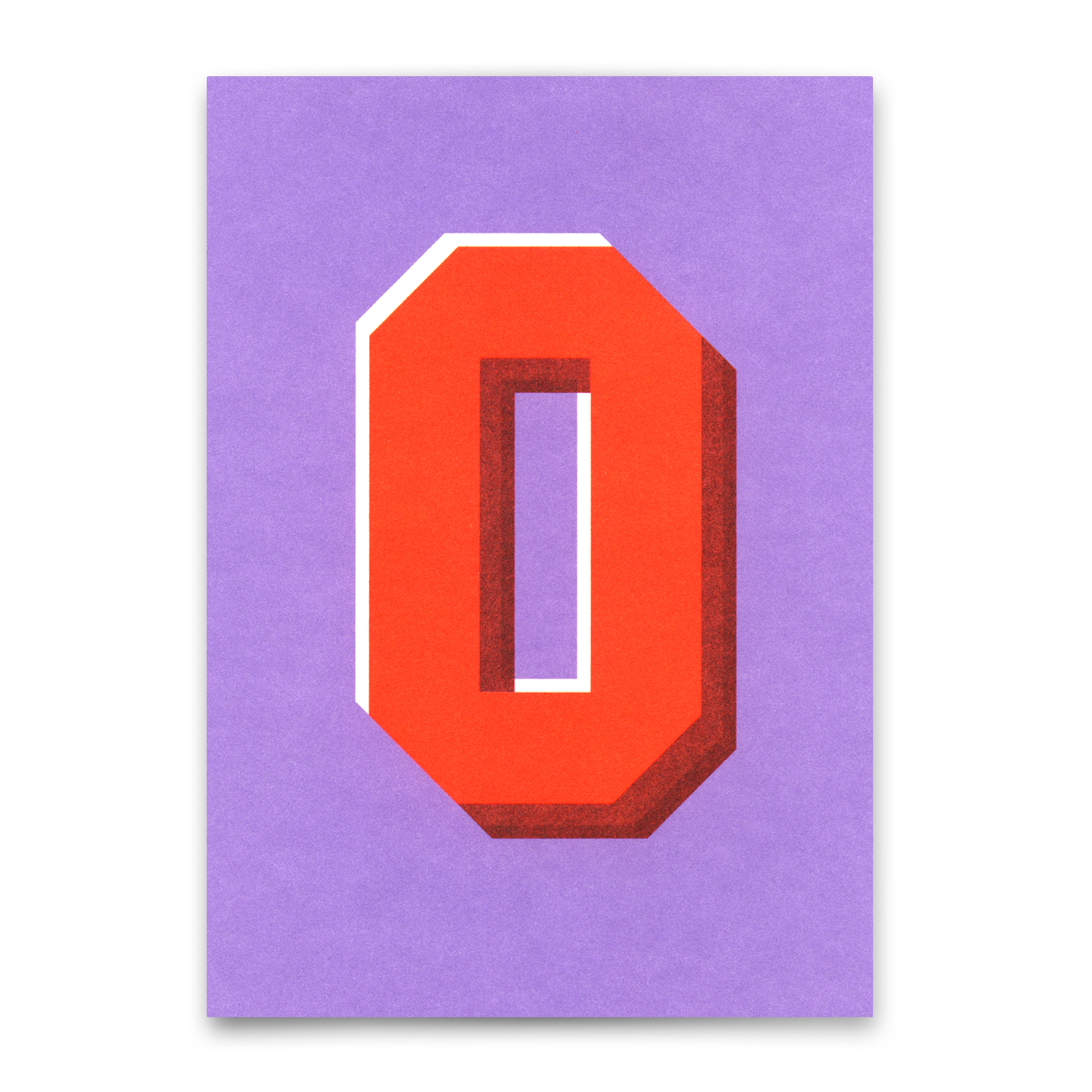 Monogrammkarte "O" | Coole Buchstaben Postkarte