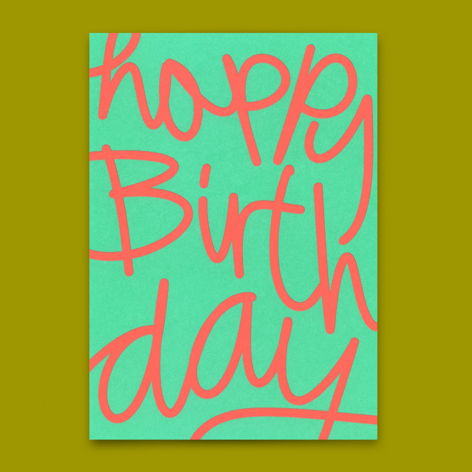 Postkarte "Happy Birthday Swing" | Besondere Karte zum Geburtstag