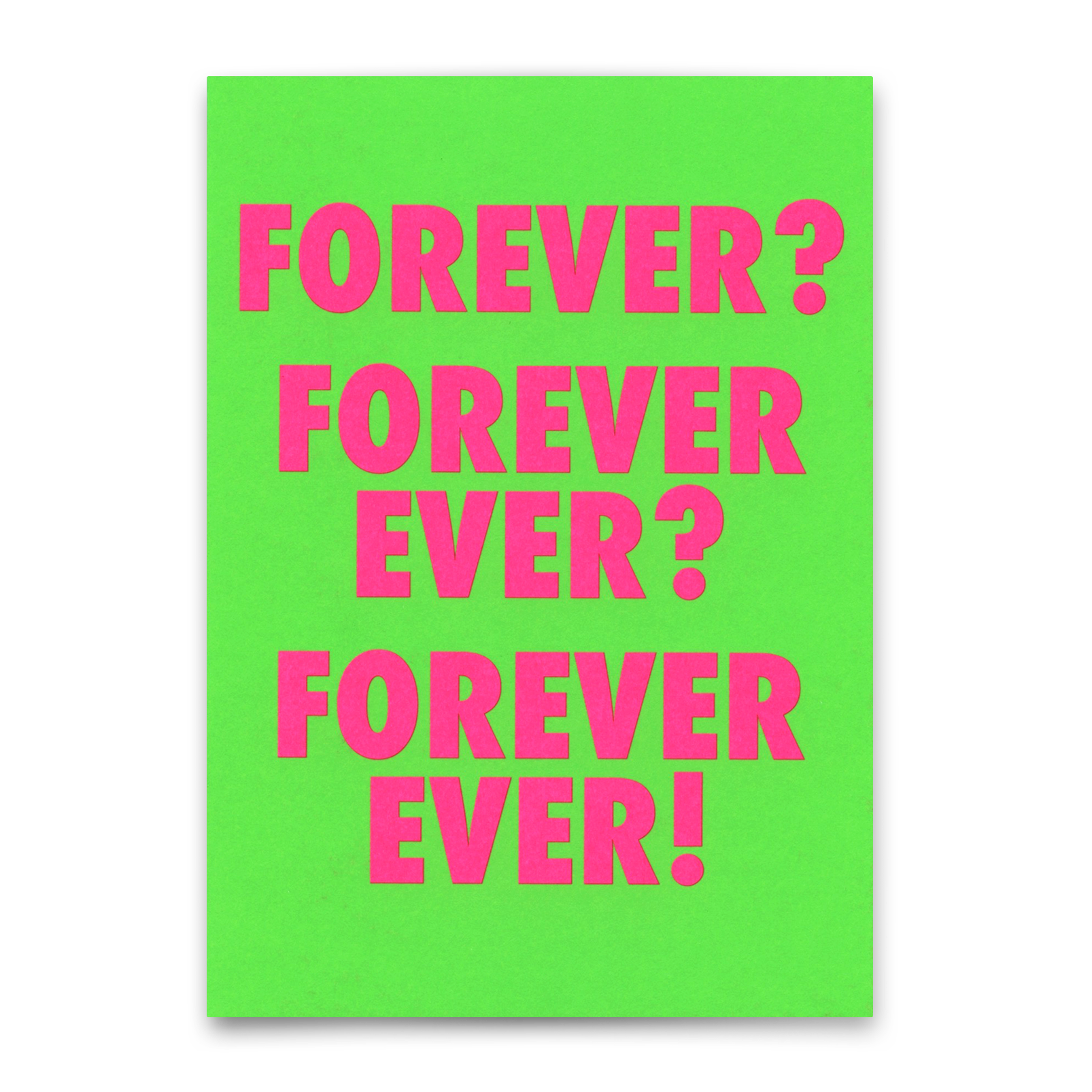 Postkarte "For ever & ever" | Besondere Karte für Verliebte