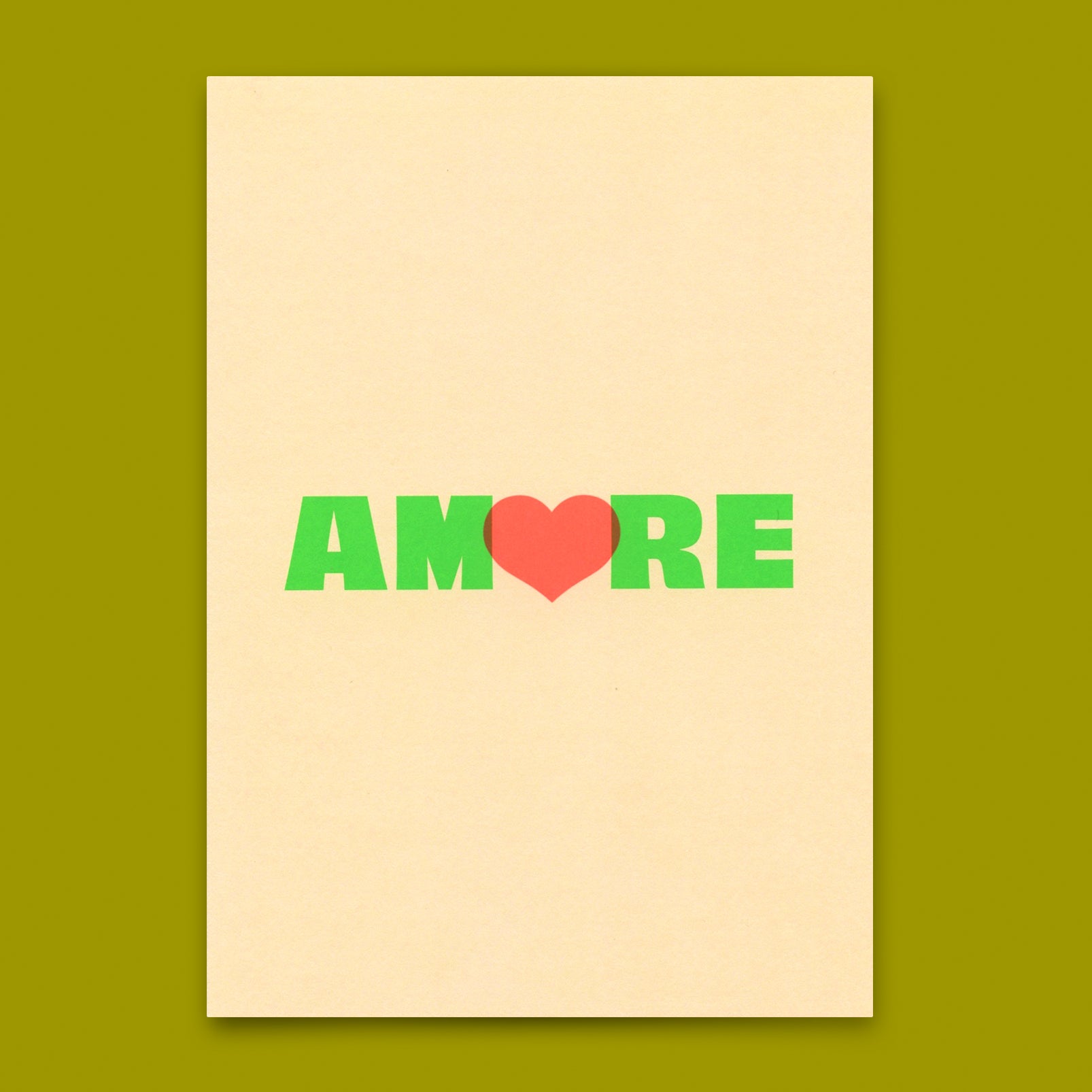 Postkarte "Amore" | Coole Karte für Verliebte