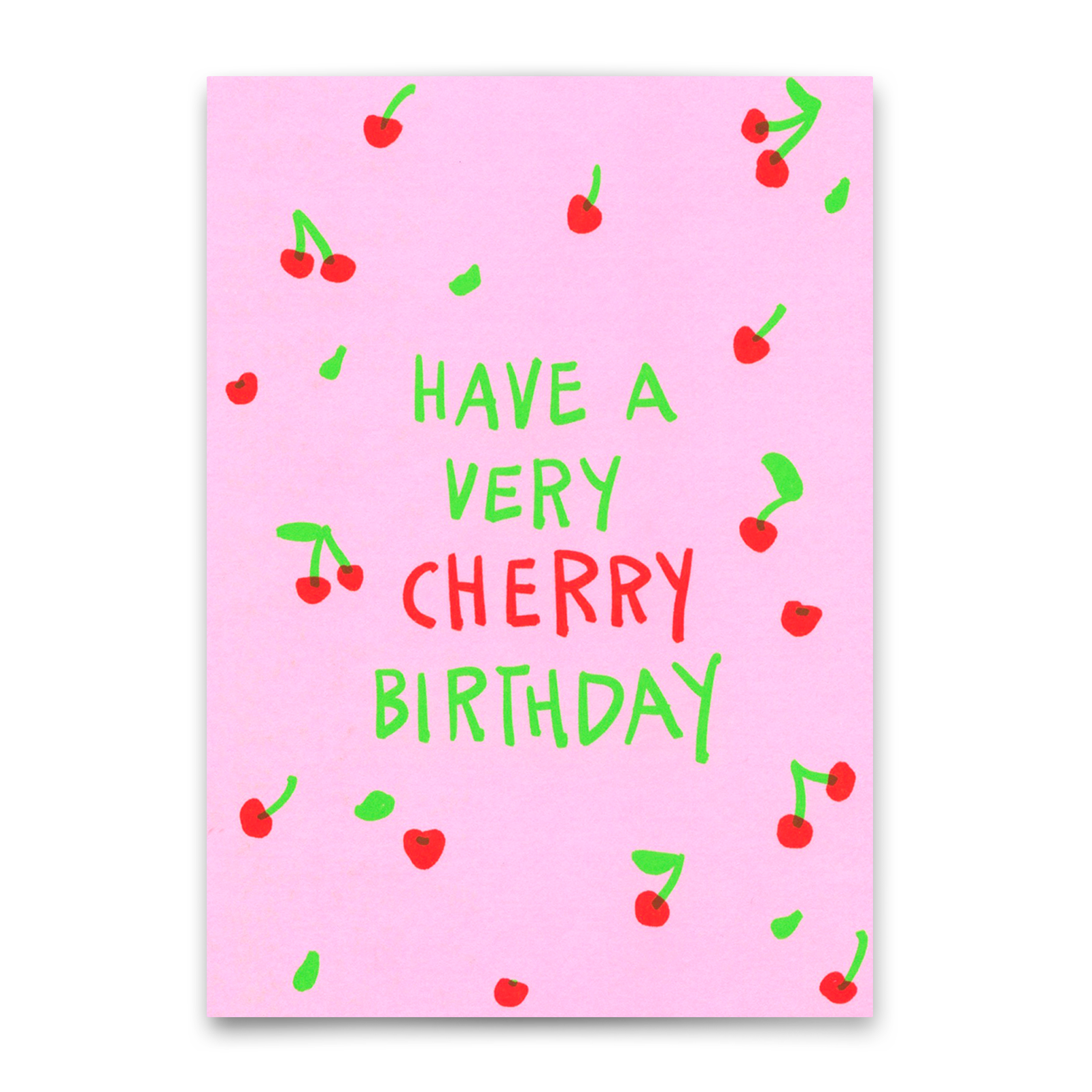 Postkarte "Very cherry birthday" | Coole Karte zum Geburtstag
