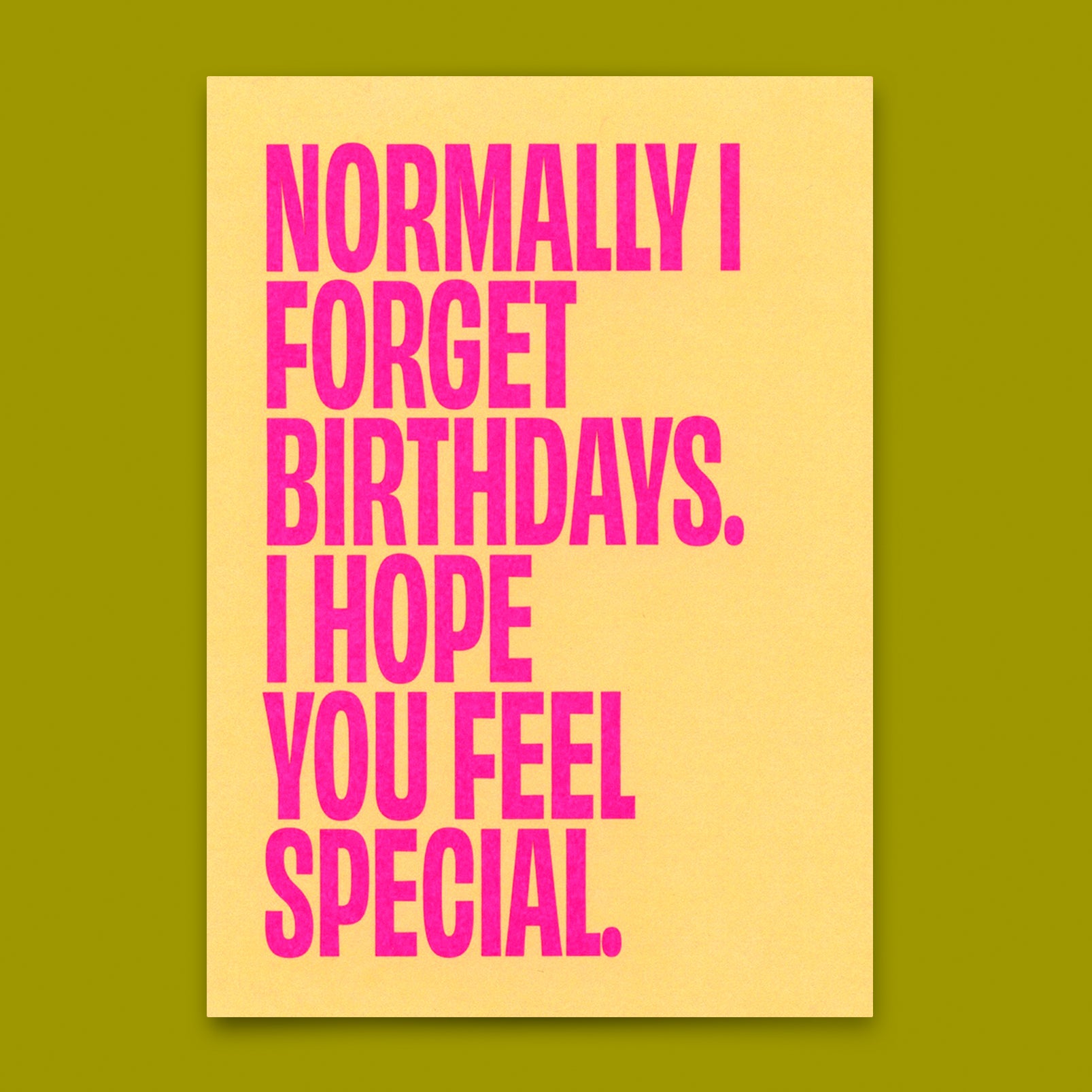 Postkarte "Normally I forget birthdays" | Lustige Karte zum Geburtstag