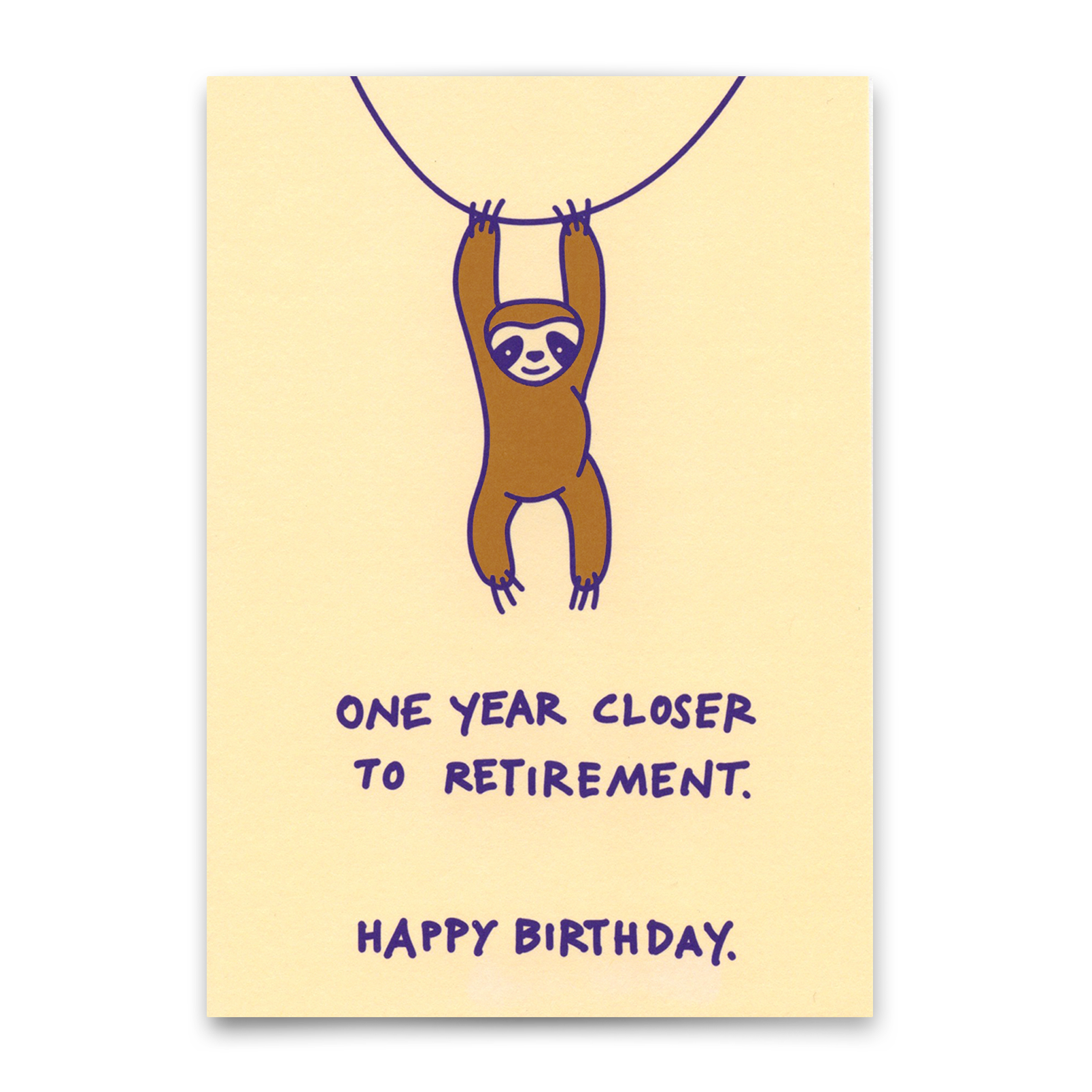 Postkarte "Closer to retirement" | Lustige Karte zum Geburtstag