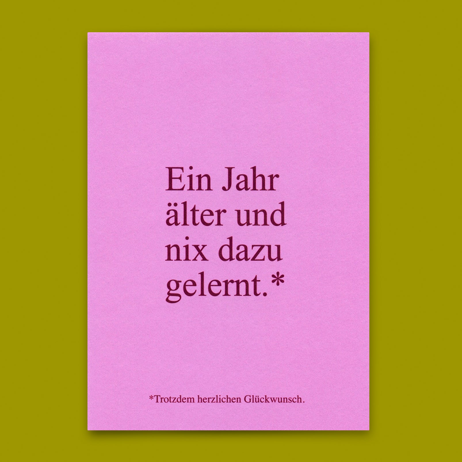 Postkarte "Wieder nix dazu gelernt" | Lustige Karte zum Geburtstag