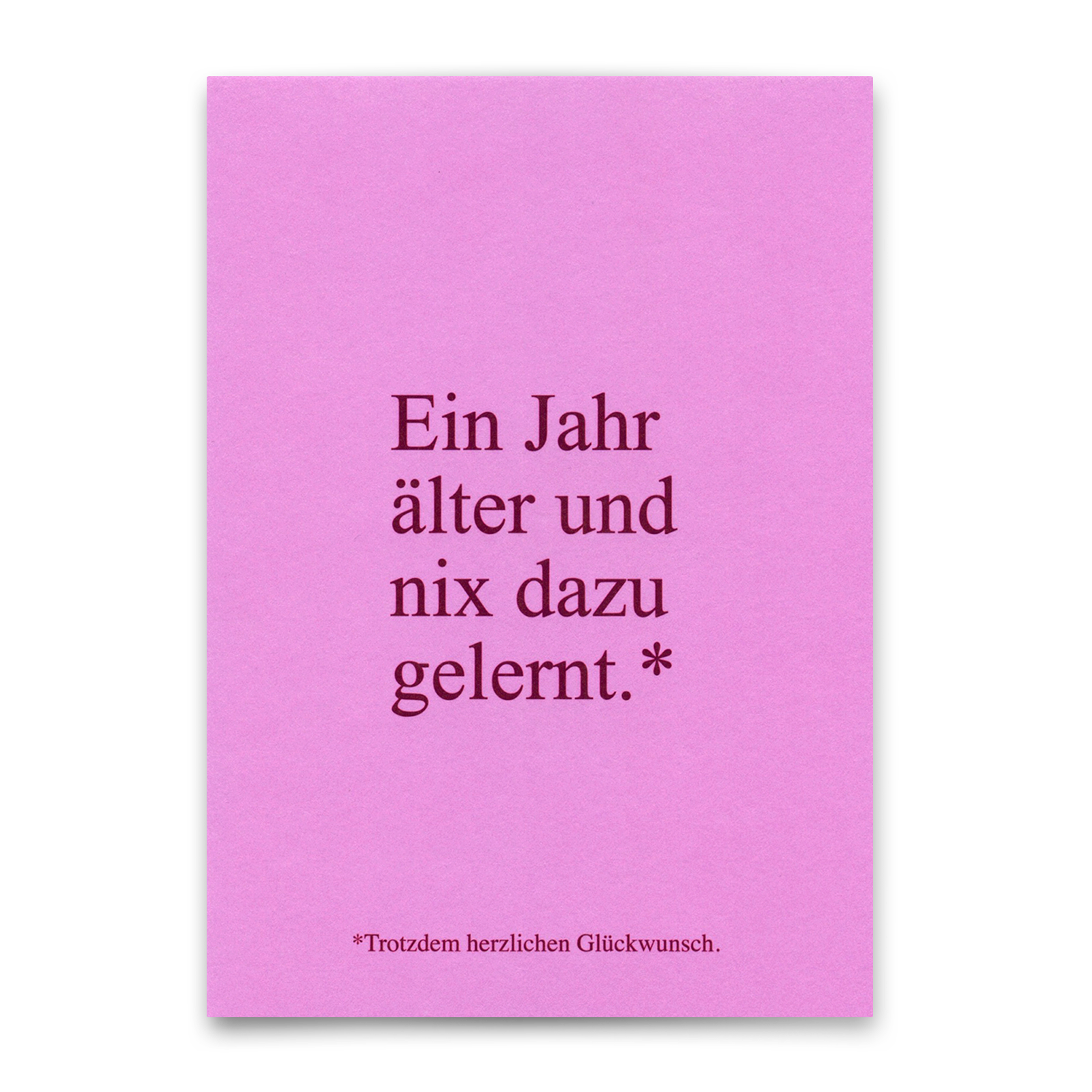 Postkarte "Wieder nix dazu gelernt" | Lustige Karte zum Geburtstag